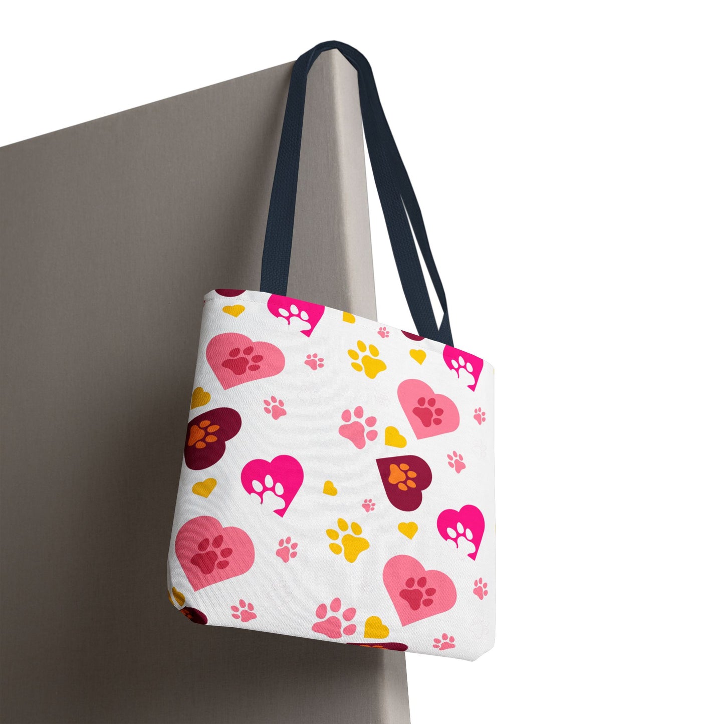 Bolsa de mano con estampado de patas y corazón | Pet Lover Everyday Carry-All
