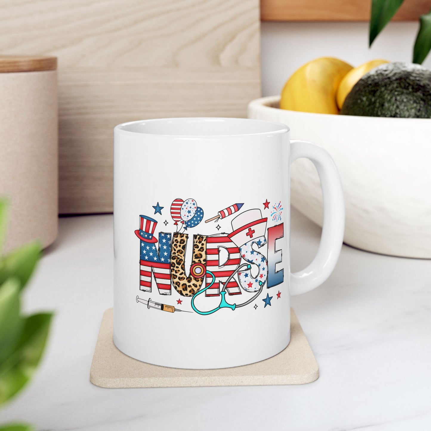 Taza de Enfermera Estadounidense de EE. UU.: ¡Un homenaje patriótico a nuestros héroes de la salud! 🩺