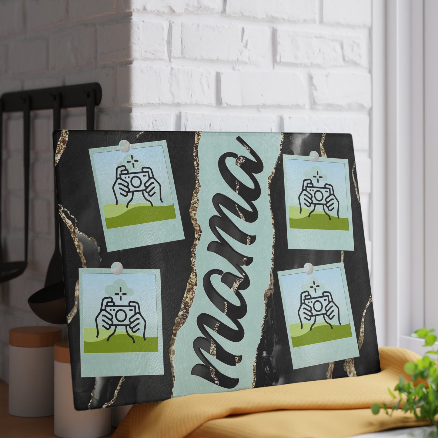 Tabla de cortar con foto de mamá personalizada: un elegante recuerdo para el corazón del hogar