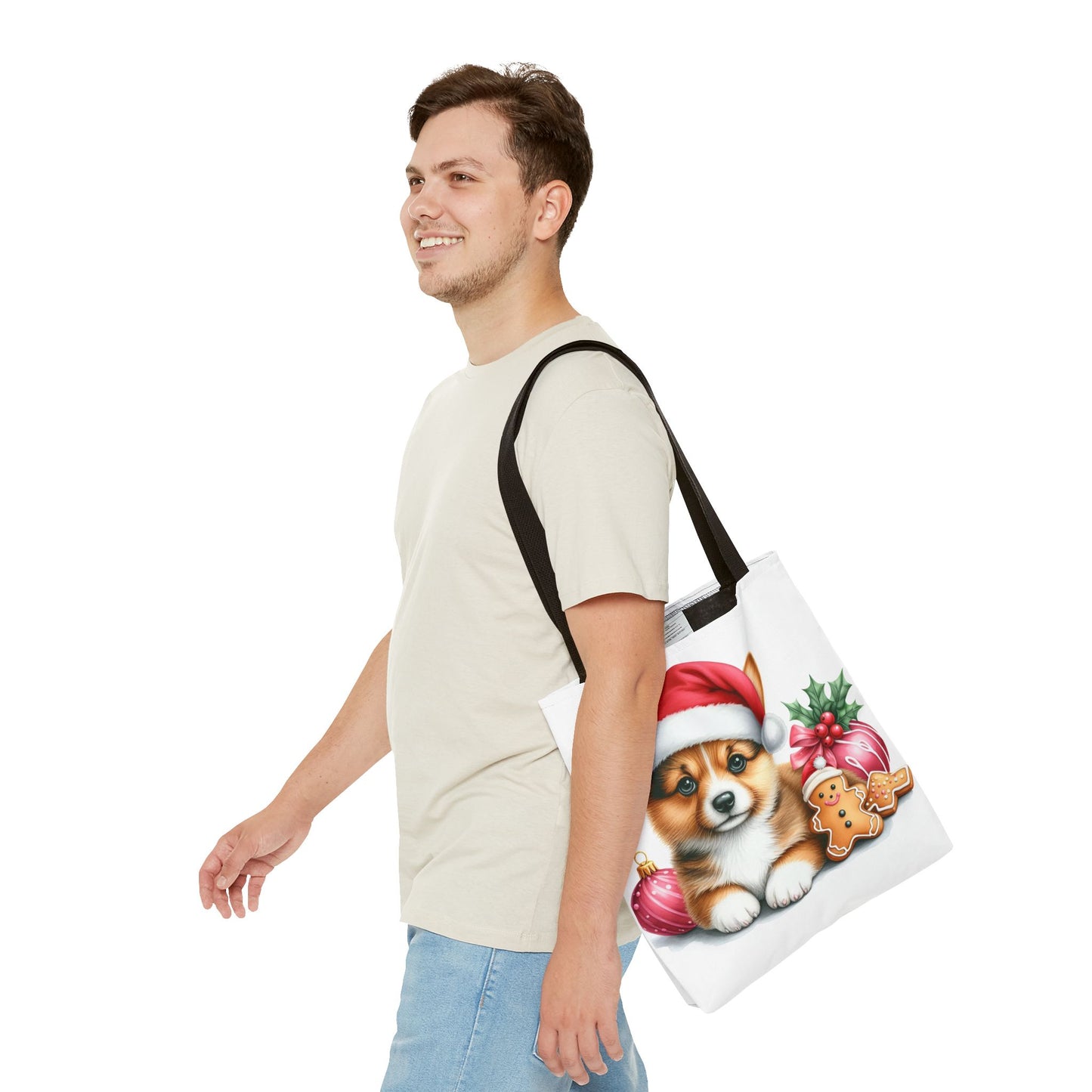 🎄 Corgi Christmas Cookie Tote – Sweet Holiday Charm for Dog Lovers 🐾