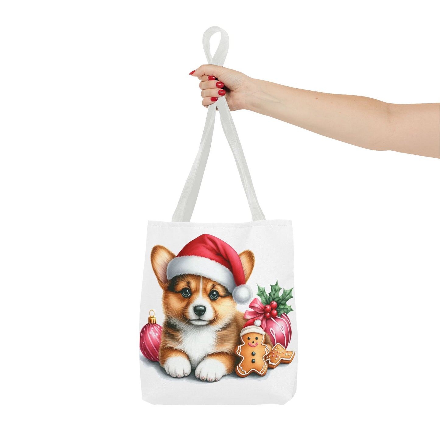 🎄 Corgi Christmas Cookie Tote – Sweet Holiday Charm for Dog Lovers 🐾