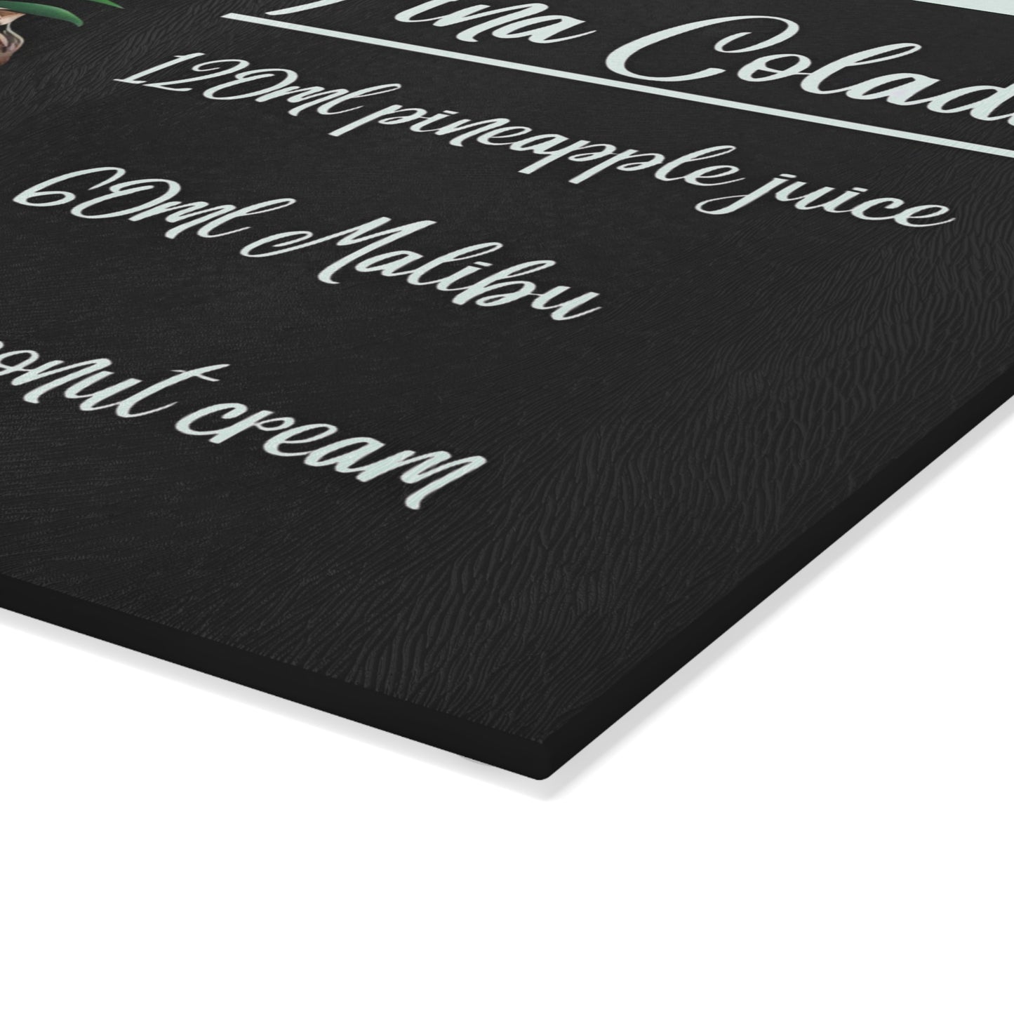🍍 Piña Colada Recipe Cutting Board – Island Vibes for Your Kitchen or Bar