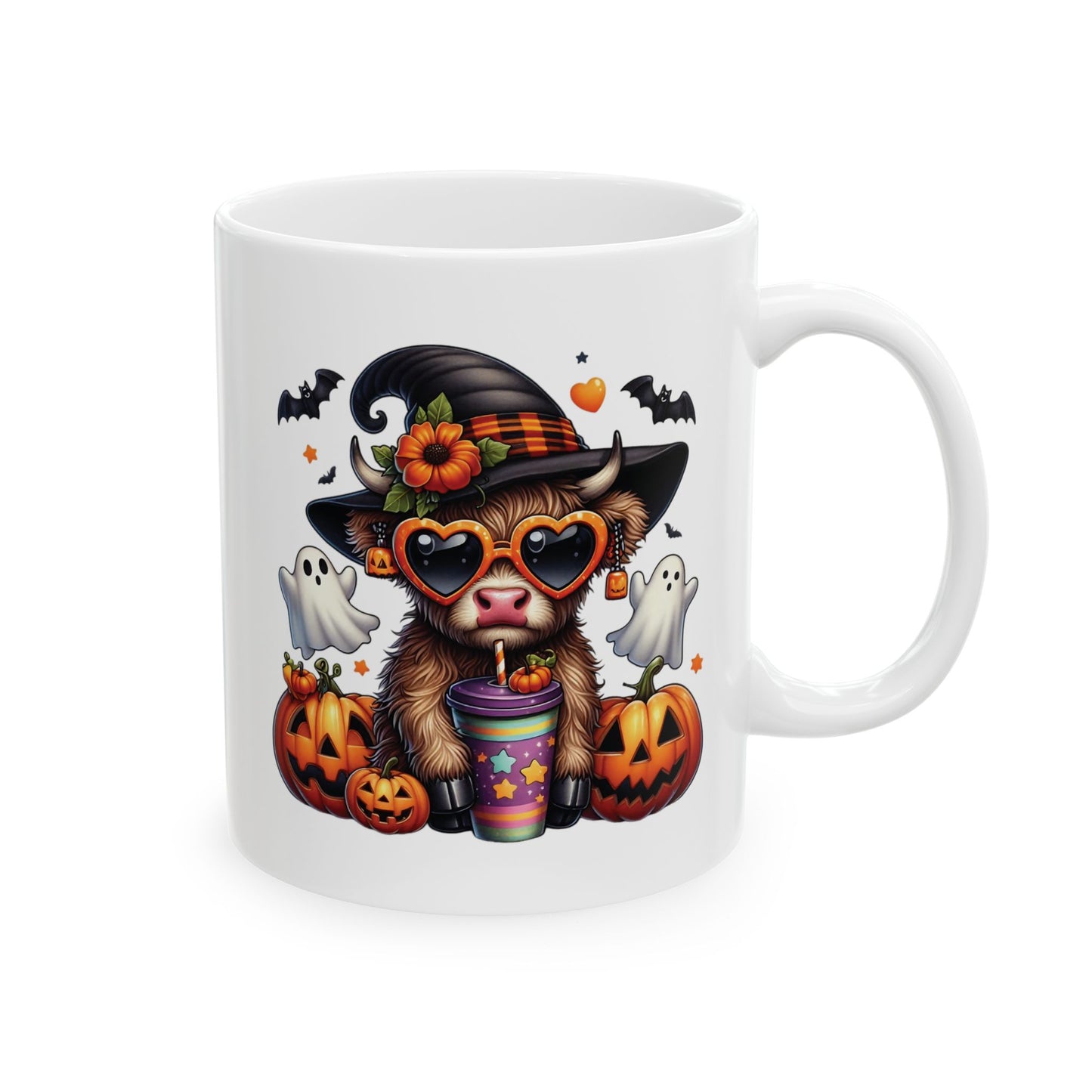 🎃 Highland Cow Halloween Mug – Spooky & Sweet Fall Sips 👻