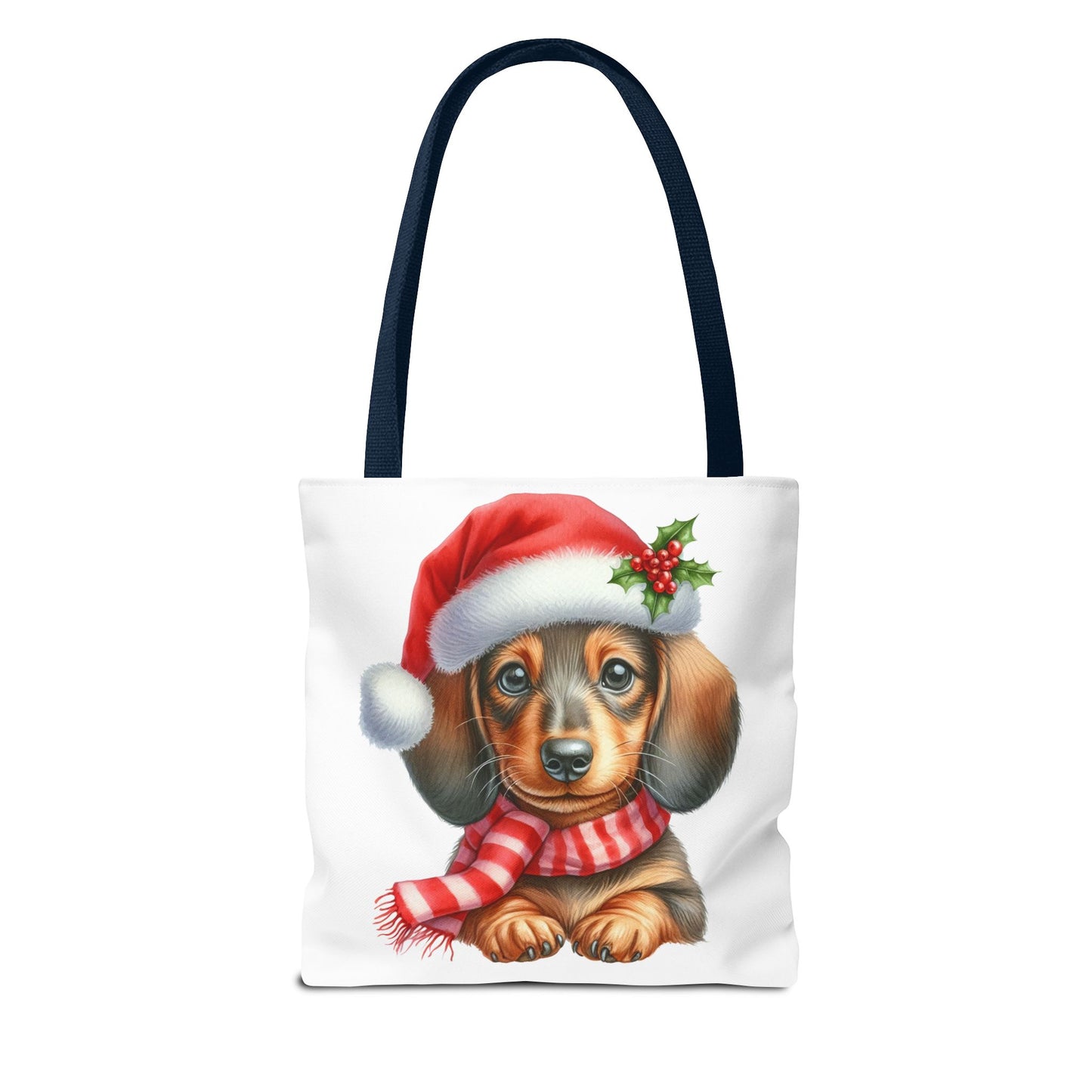 🎄 Dachshund Christmas Tote Bag – Festive Holiday Charm for Dog Lovers 🐾🎅