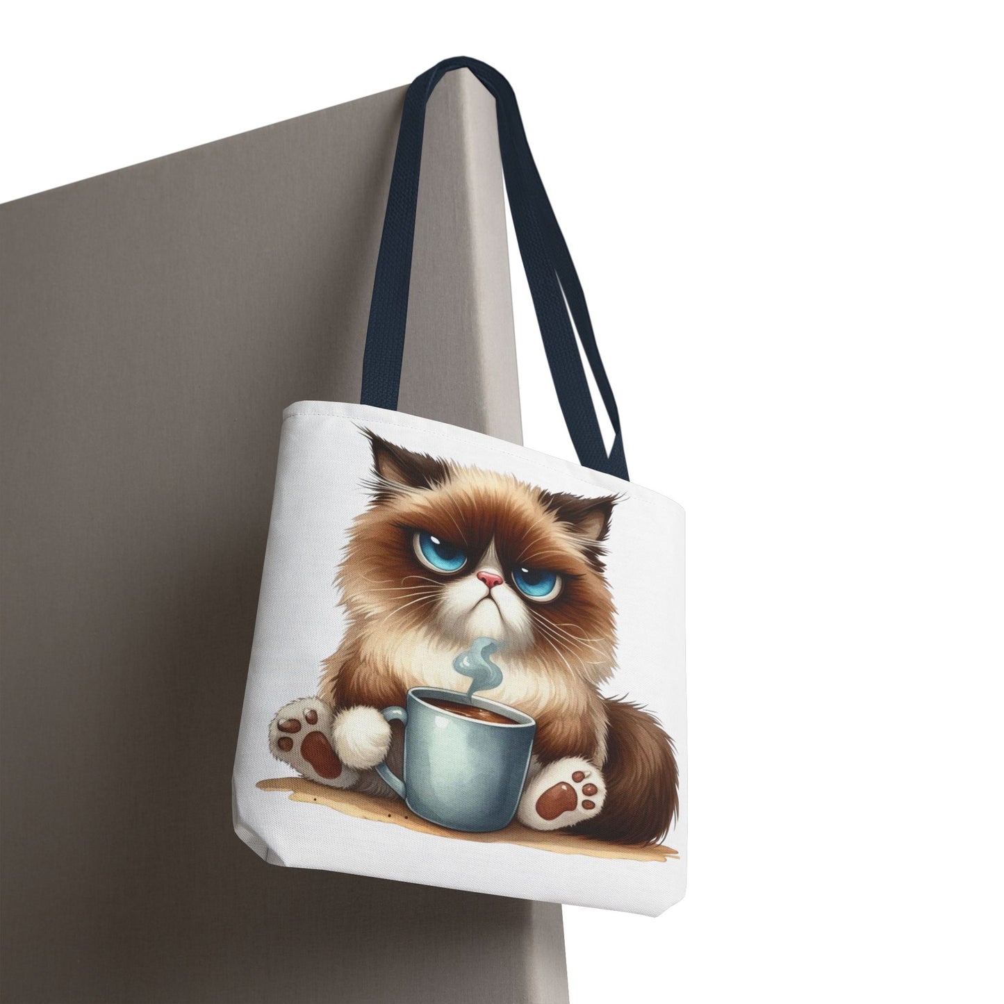 Bolsa de mano personalizada de Grumpy Cat con nombre personalizado: regalo divertido y sarcástico para amantes de los gatos. Bolsa única y práctica para uso diario. Bolsa de mano de Grumpy Cat: perfecta para amantes de los gatos y almas sarcásticas.