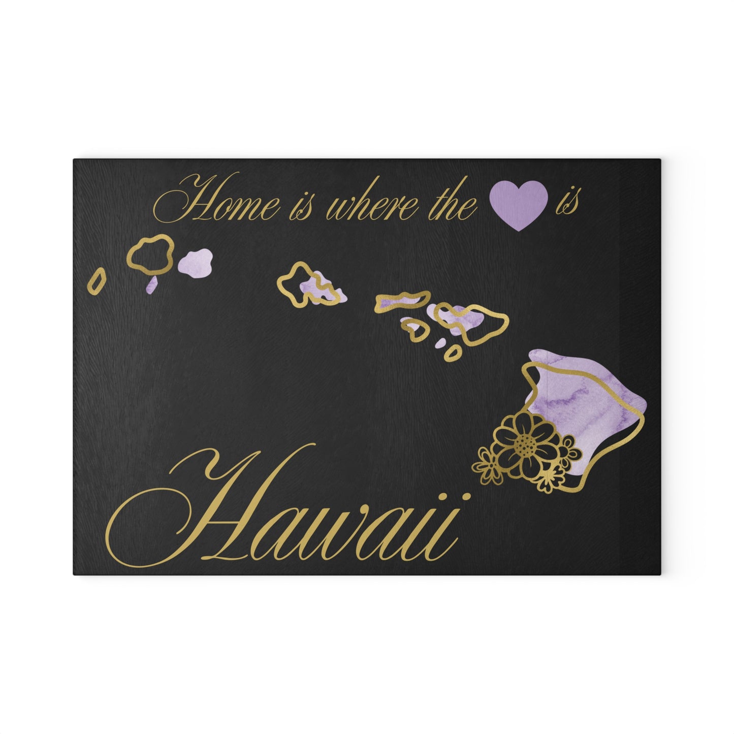 💜 Hawaii State Cutting Board – Island Beauty with a Tropical Heart