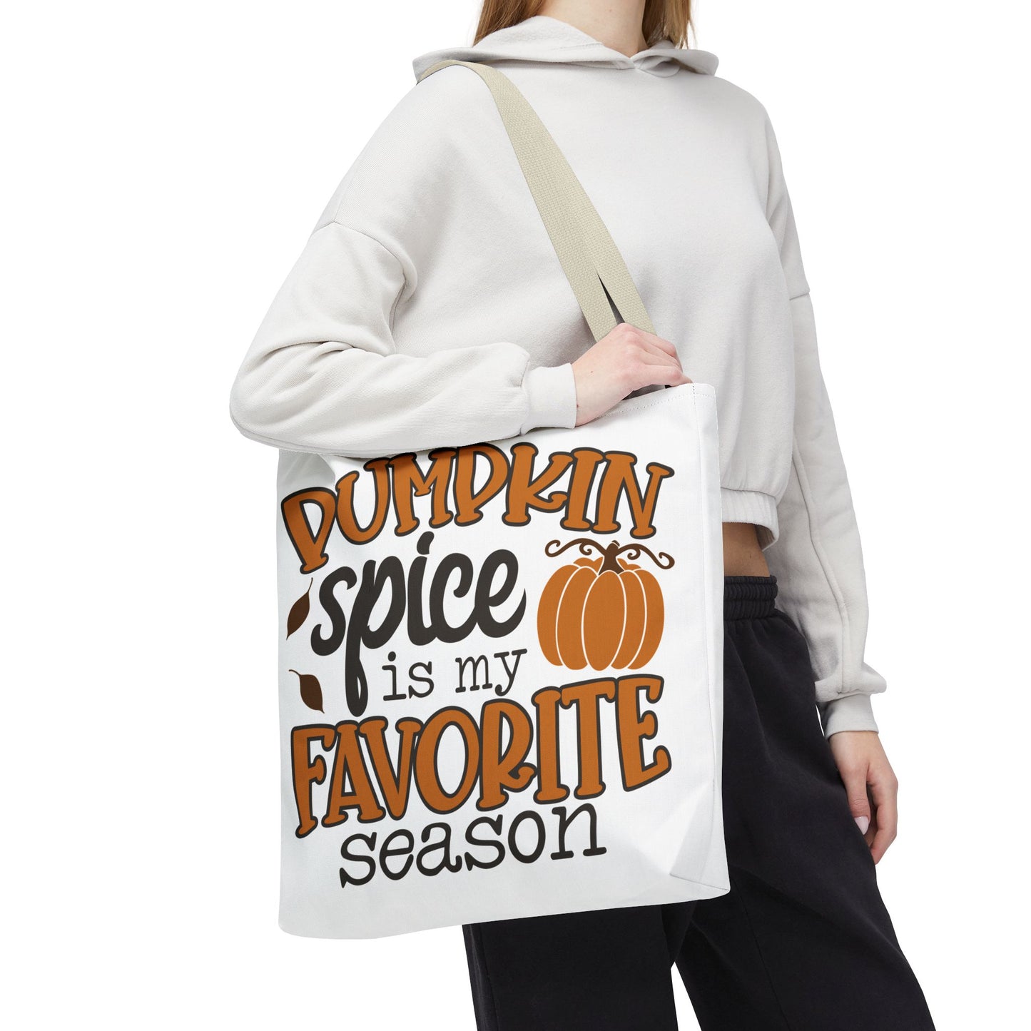 ๐ Pumpkin Spice Is My Favorite Season Tote Bag โ Fall Vibes You Can Carry ๐๐