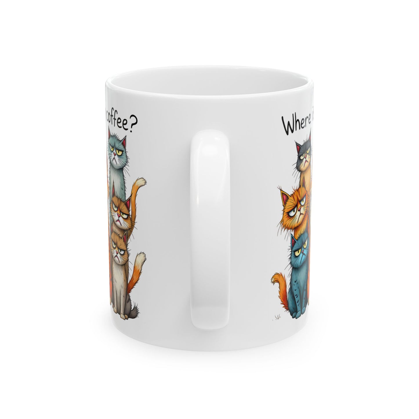 ¿Dónde está mi café? – Divertida taza de gato para amantes de los gatos ☕