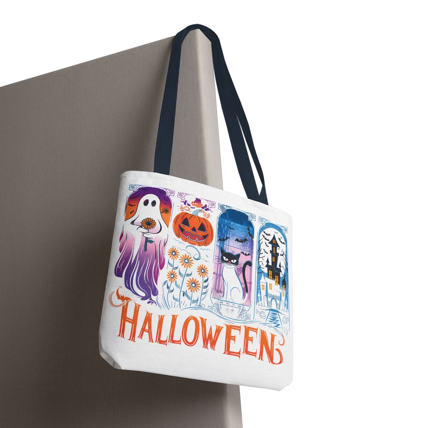 🎃 Haunted Halloween Tote Bag – Spooky Style with Autumn Vibes 👻