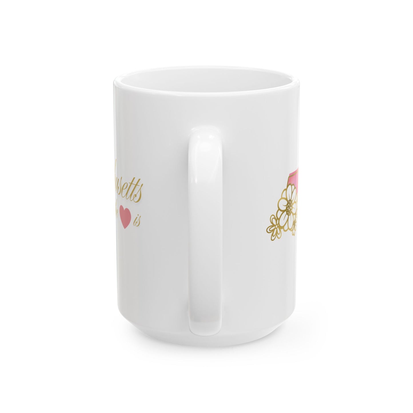 ☕ Home is Where the ❤️ Is – Massachusetts Mug – New England Charm in Every Sip 🍁