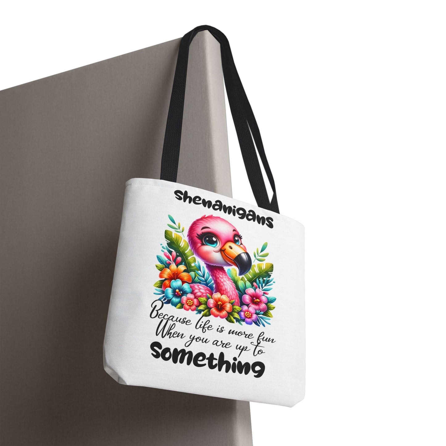 🌸 Flamingo & Floral Bliss – Bolso tote vibrante y divertido 🌺