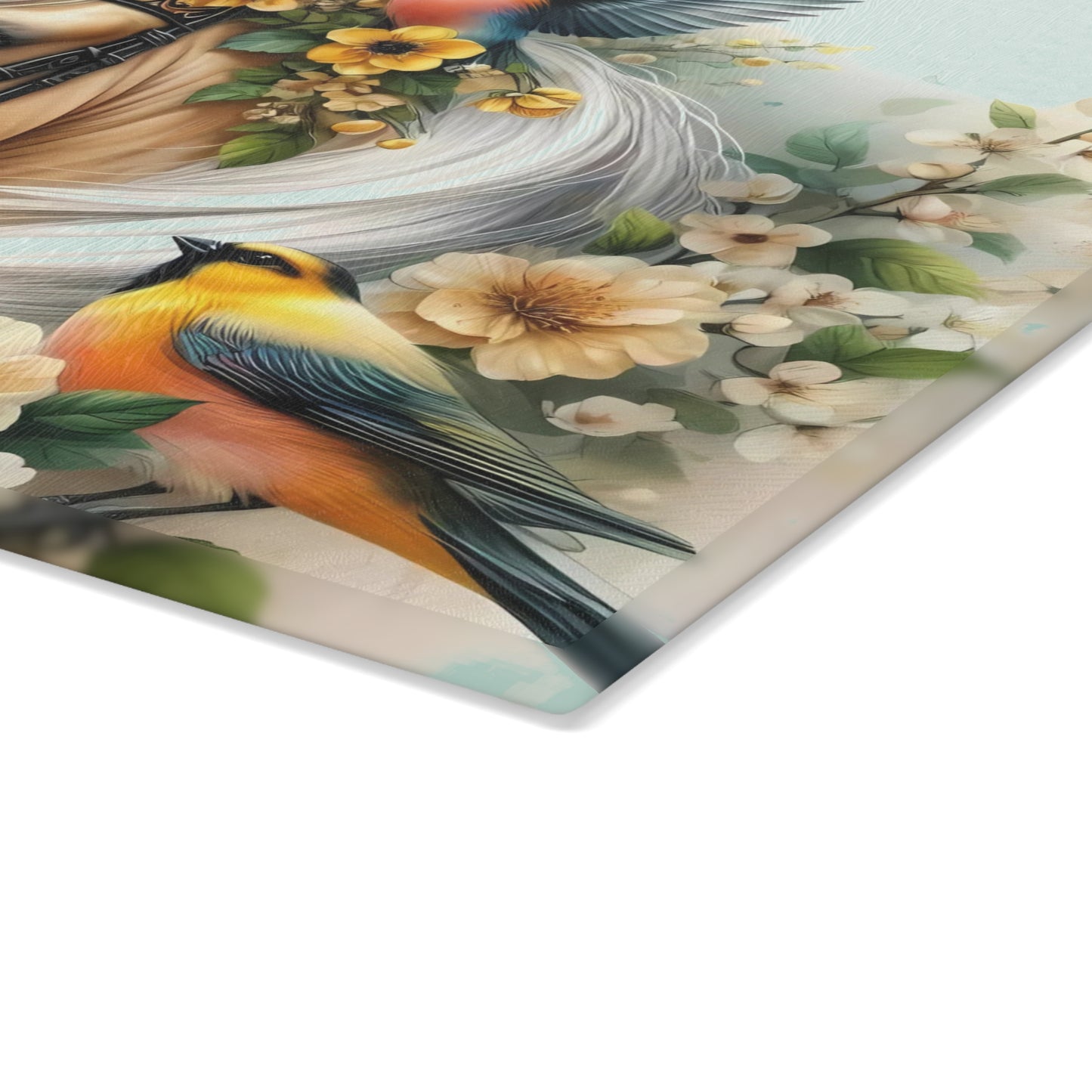 Hermosa tabla de cortar de caballo, tabla de cortar de vidrio templado, tabla de charcutería, tabla de cortar, regalo de inauguración de la casa, tabla de cortar personalizada