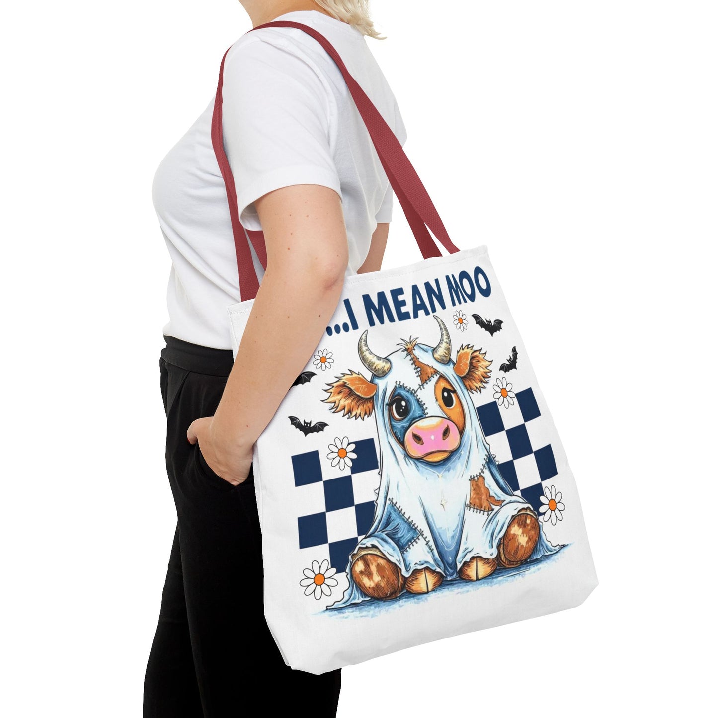 ๐ฎ Boo... I Mean Moo Cow Halloween Tote Bag โ Spooky Cute Farmhouse Fun ๐ป๐