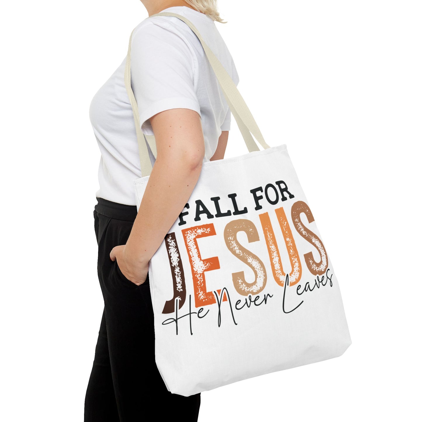 🙏 Fall for Jesus Tote Bag – Faith, Style & Autumn Charm 🍂👜
