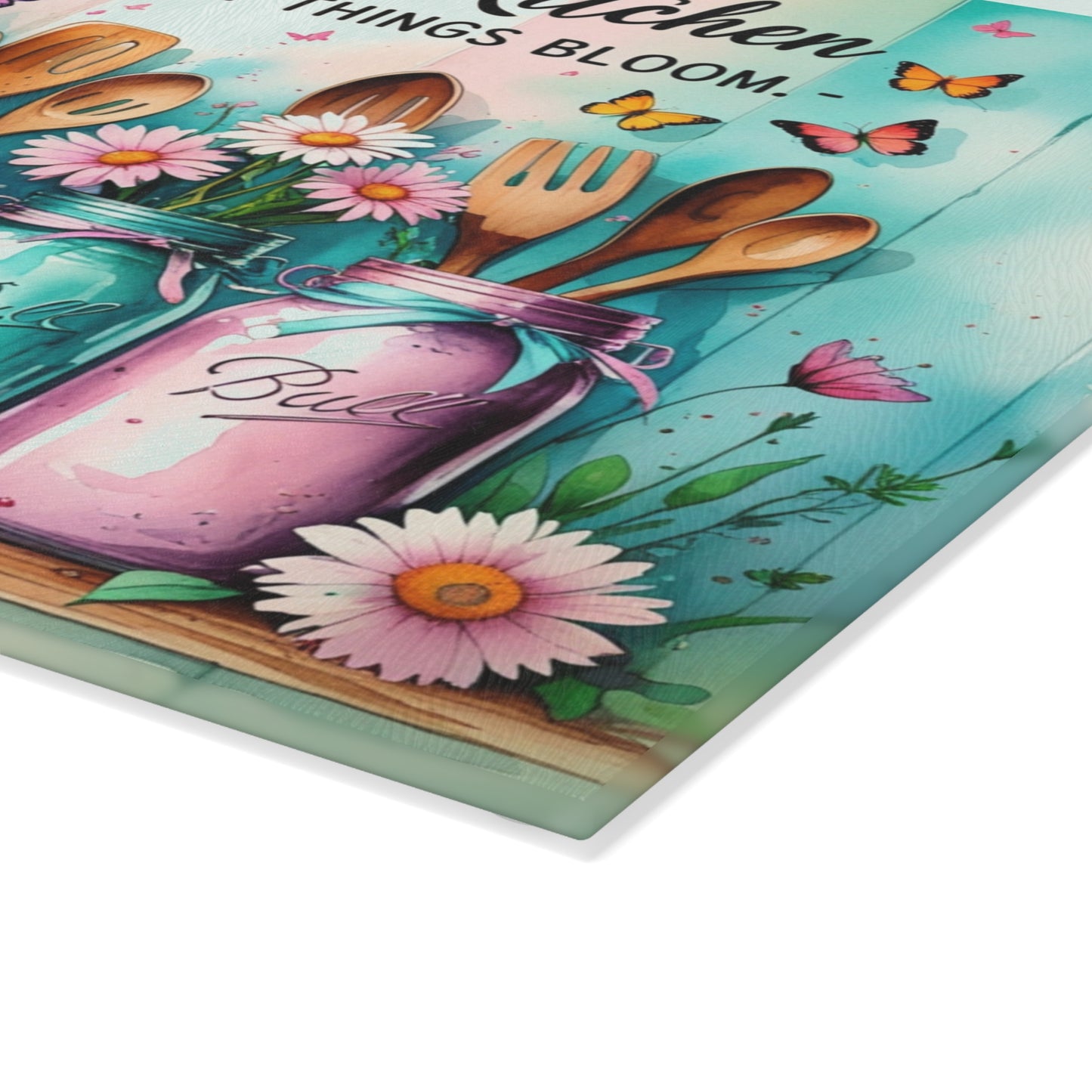 🌸 Grandma’s Kitchen Cutting Board – Where Sweet Things Bloom