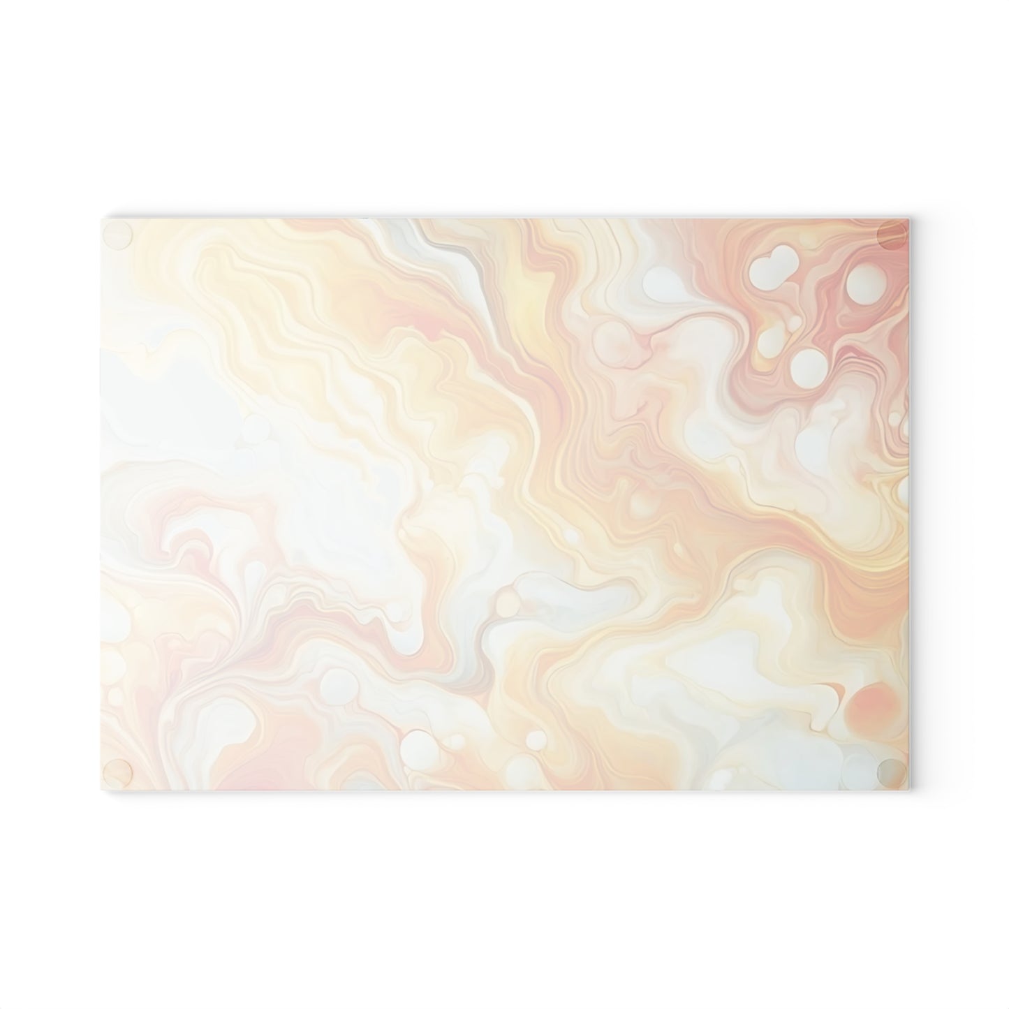 Tabla de cortar de vidrio templado con efecto mármol amarillo, gris y naranja: elegante decoración de cocina con aspecto de mármol, ideal para regalar y funcional.