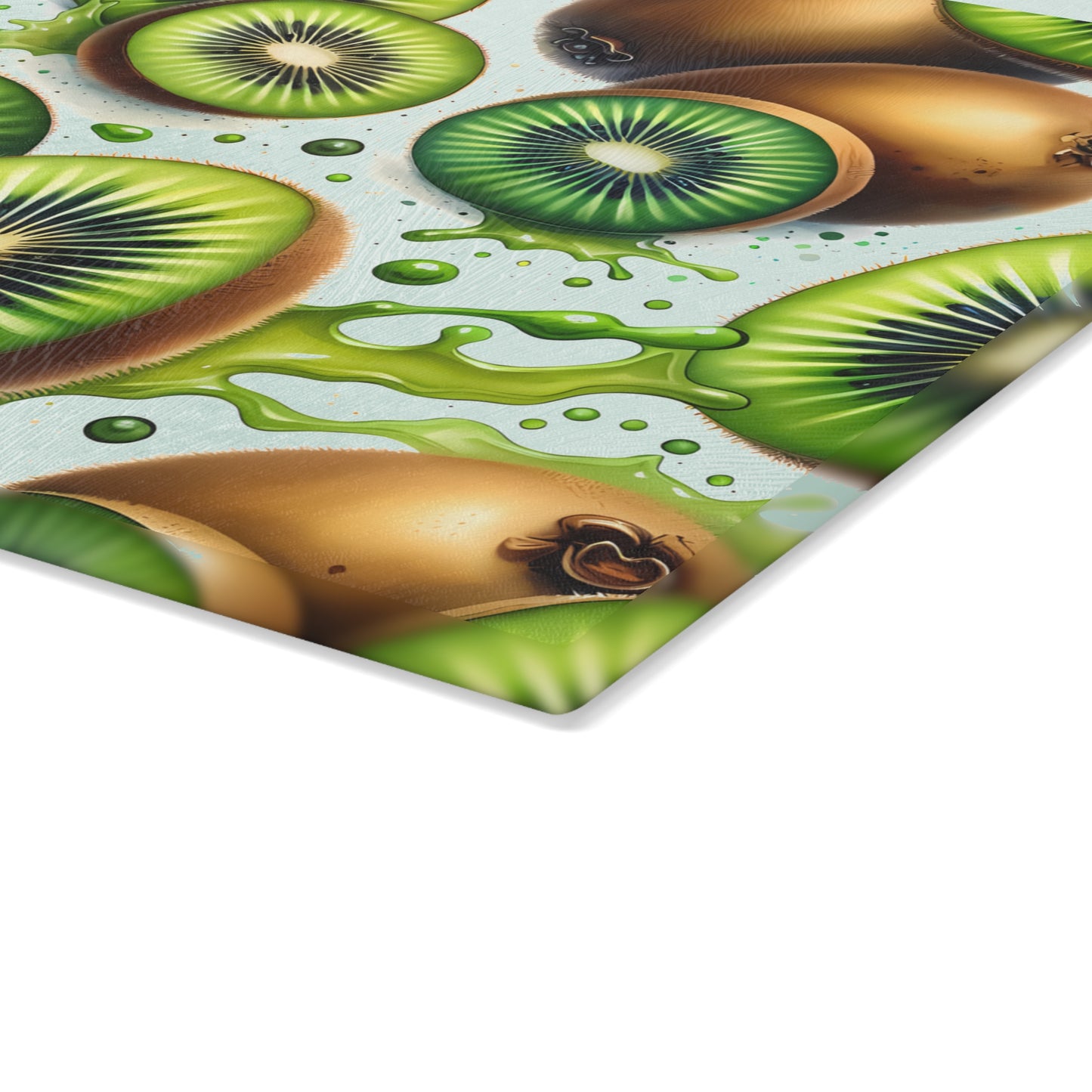 Tabla de cortar Kiwi Splash: Delicias verdes y picantes para tu cocina
