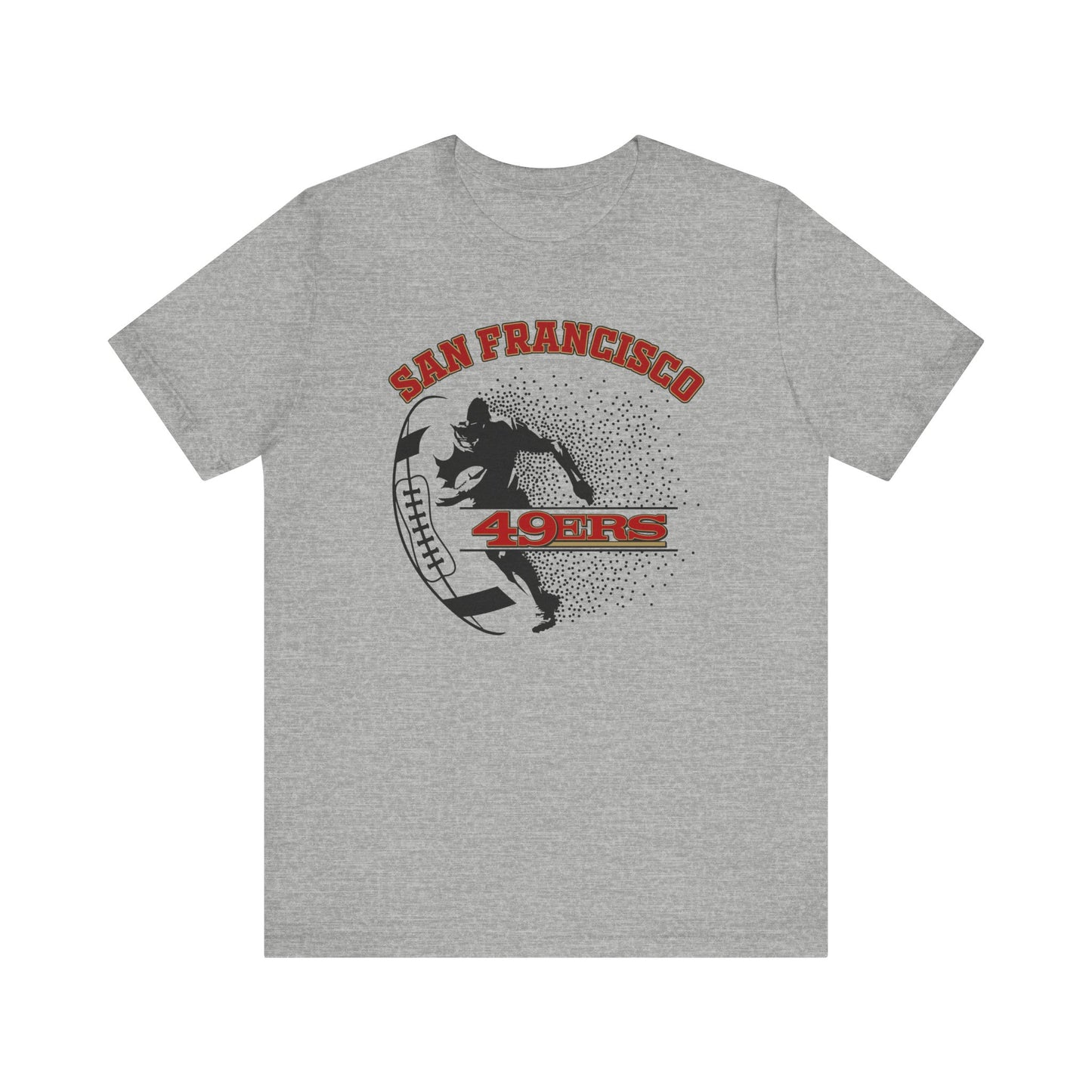 ๐ฅ Bold Red & Black Jersey Graphic Tee โ Vintage Vibes for Every Fan ๐ฏ
