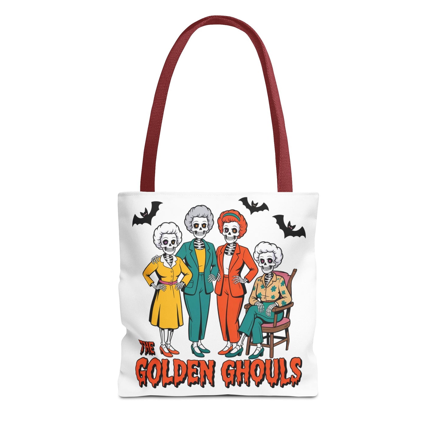 ๐ค Retro Skeleton Squad Tote Bag โ Spooky Chic Style for Halloween ๐ป๐