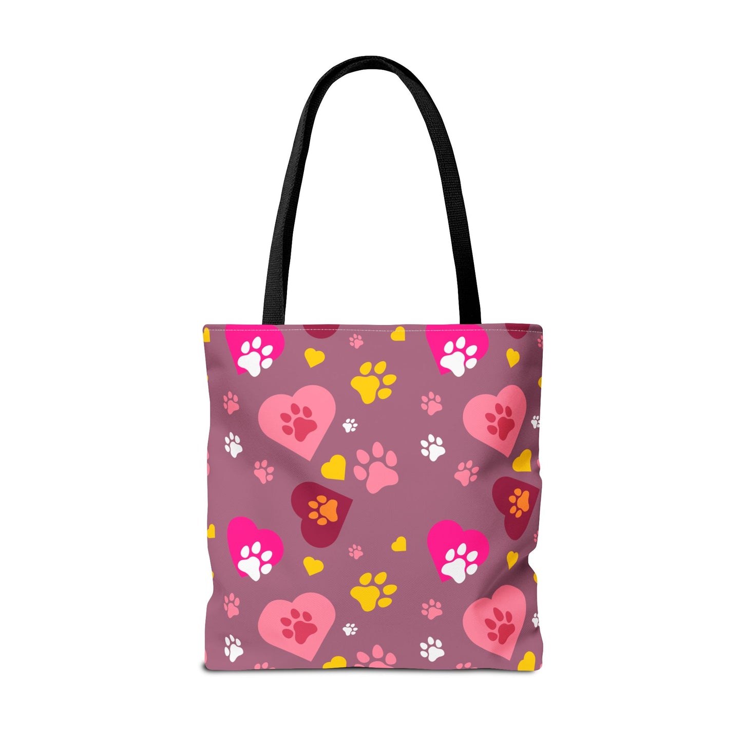 ¡Demuestra tu amor por tus peludos amigos con este clásico bolso de mano con estampado de patas! 🐾