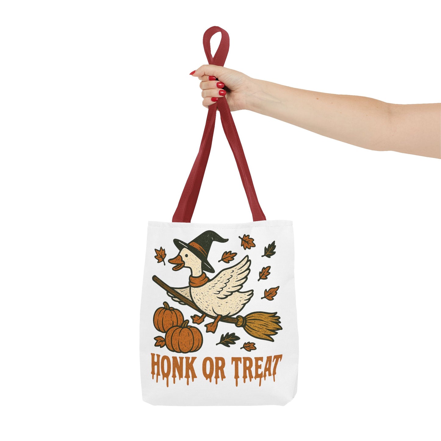 ๐ช Honk or Treat Goose Halloween Tote Bag โ Witchy Whimsy for Spooky Season ๐๐