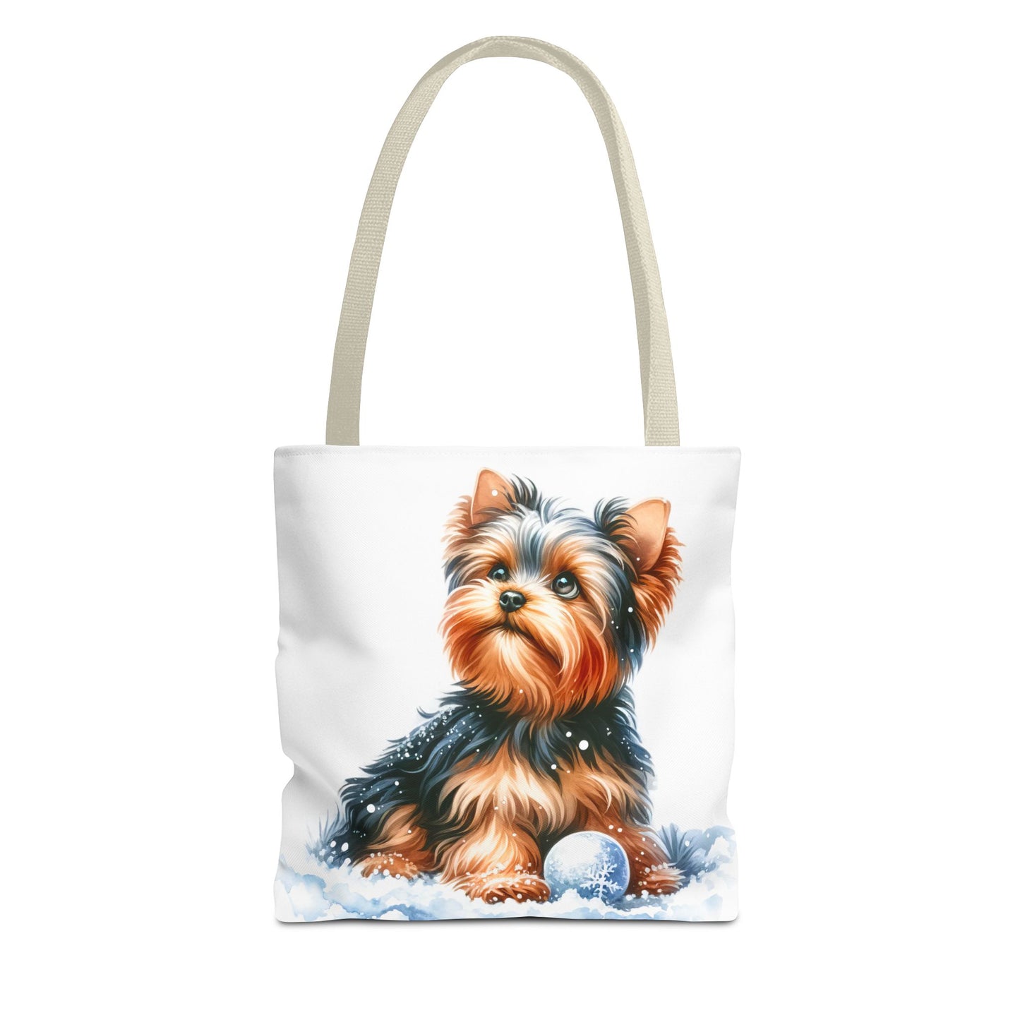 ❄️ Yorkie in Snow Tote Bag – Winter Cuteness with a Side of Sass 🐾👜