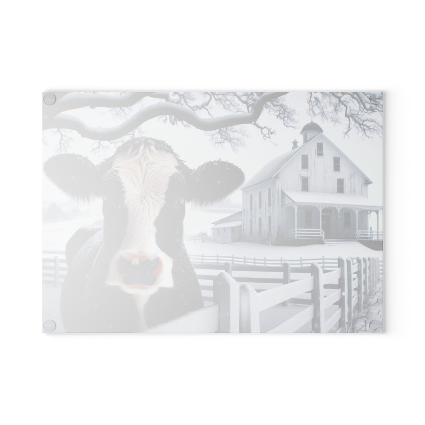 Tabla de cortar de vaca lechera, decoración de granja, regalos de boda, rancho de vacas, regalos de granja, vaca en blanco y negro, decoración de granja