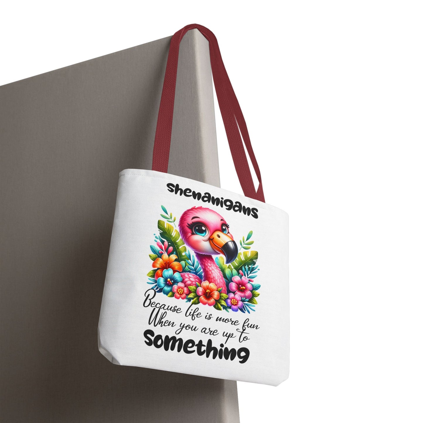 🌸 Flamingo & Floral Bliss – Bolso tote vibrante y divertido 🌺