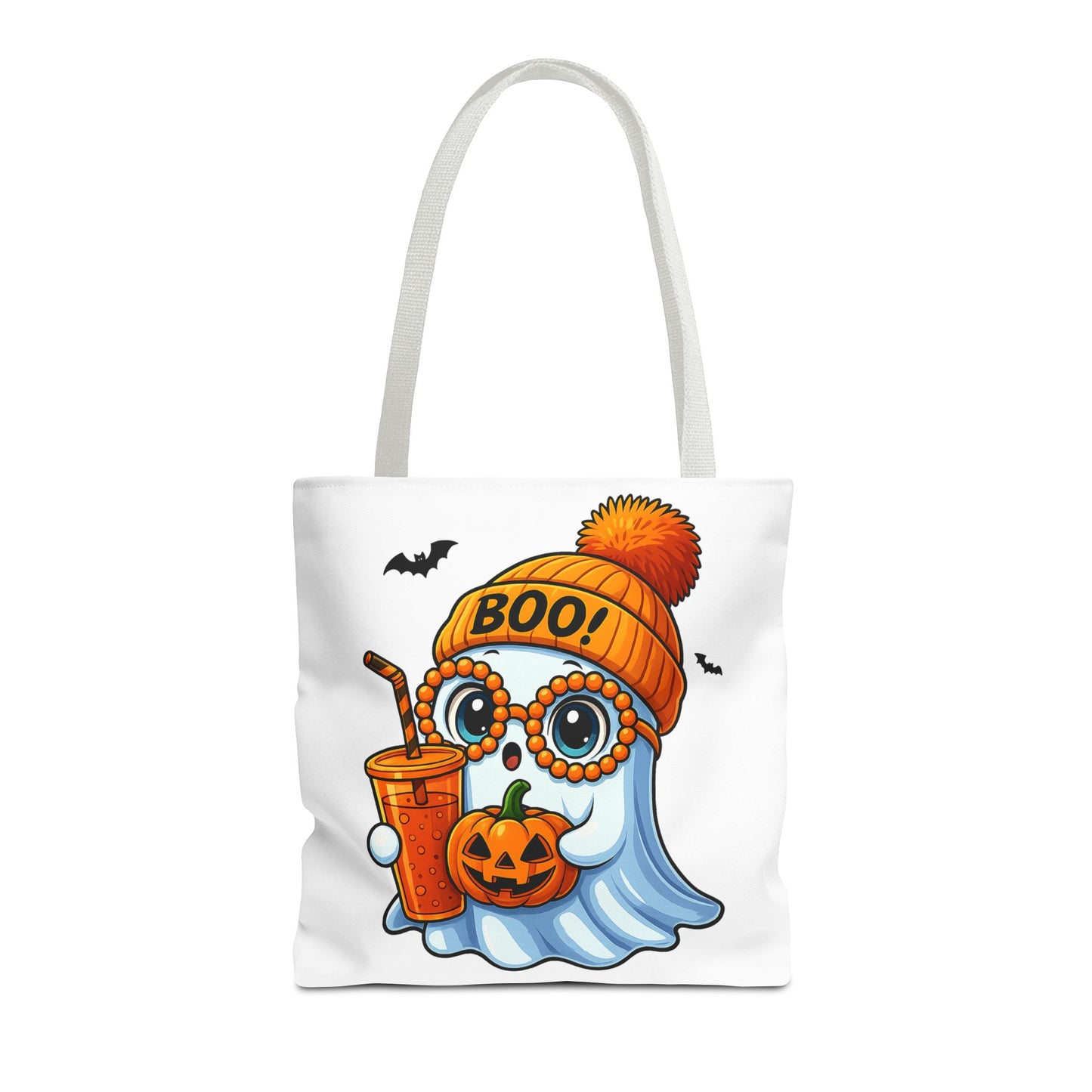 ๐ป Boo-tiful Ghost Tote Bag โ Spooky Cute Halloween Vibes ๐๐