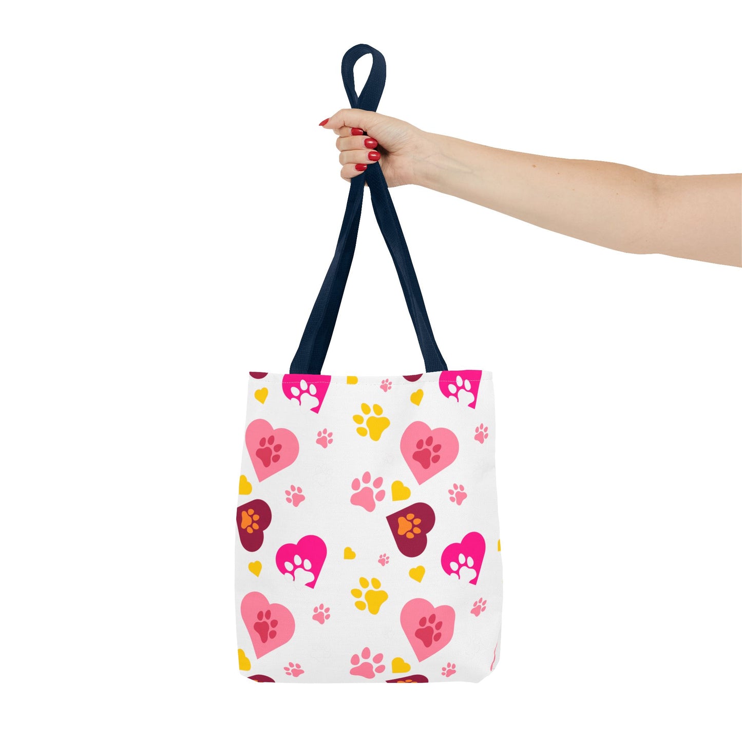 Bolsa de mano con estampado de patas y corazón | Pet Lover Everyday Carry-All