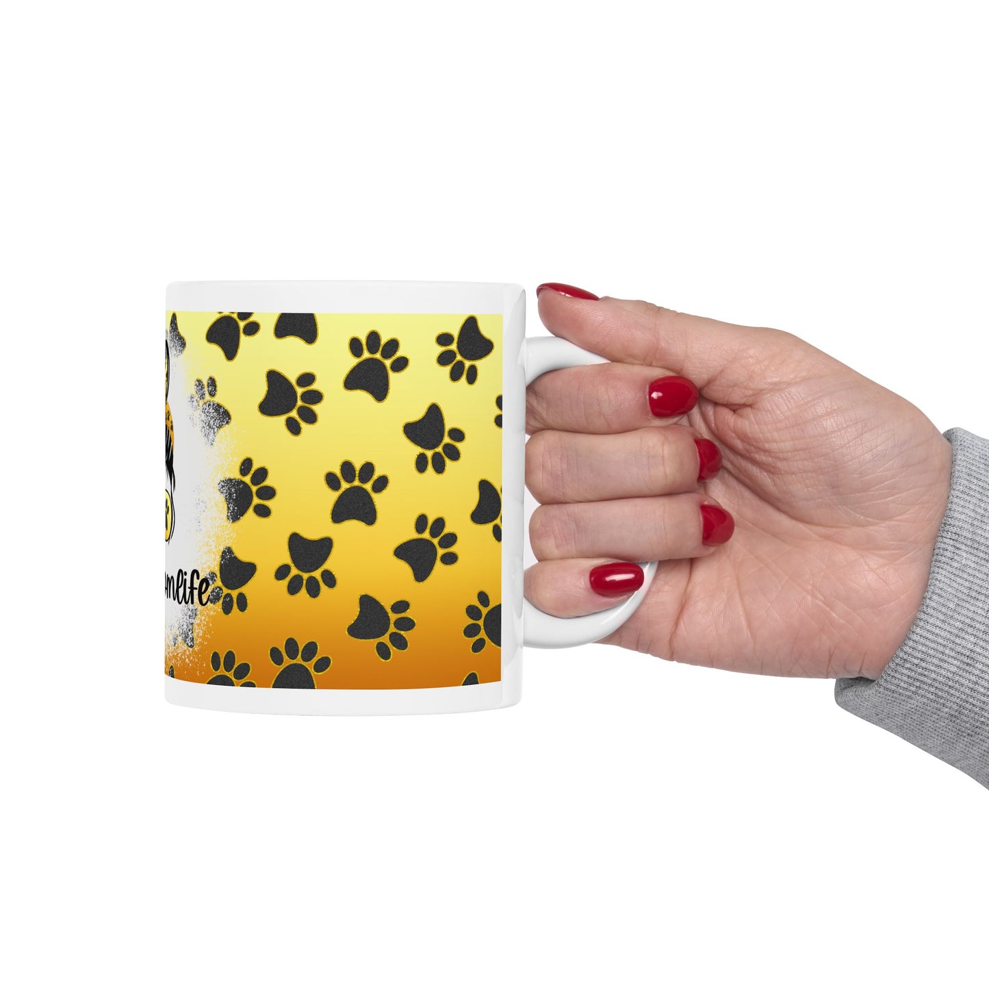 🐾 #dogmomlife – Cute & Fun Mug for Dog Moms 🐶