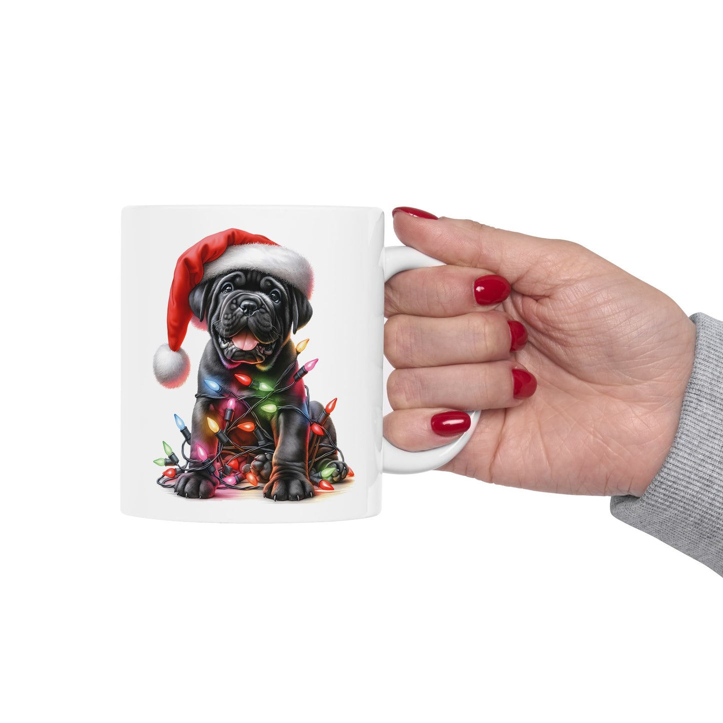 🎄 Cane Corso Christmas Mug – Big Pup, Big Holiday Spirit 🎅