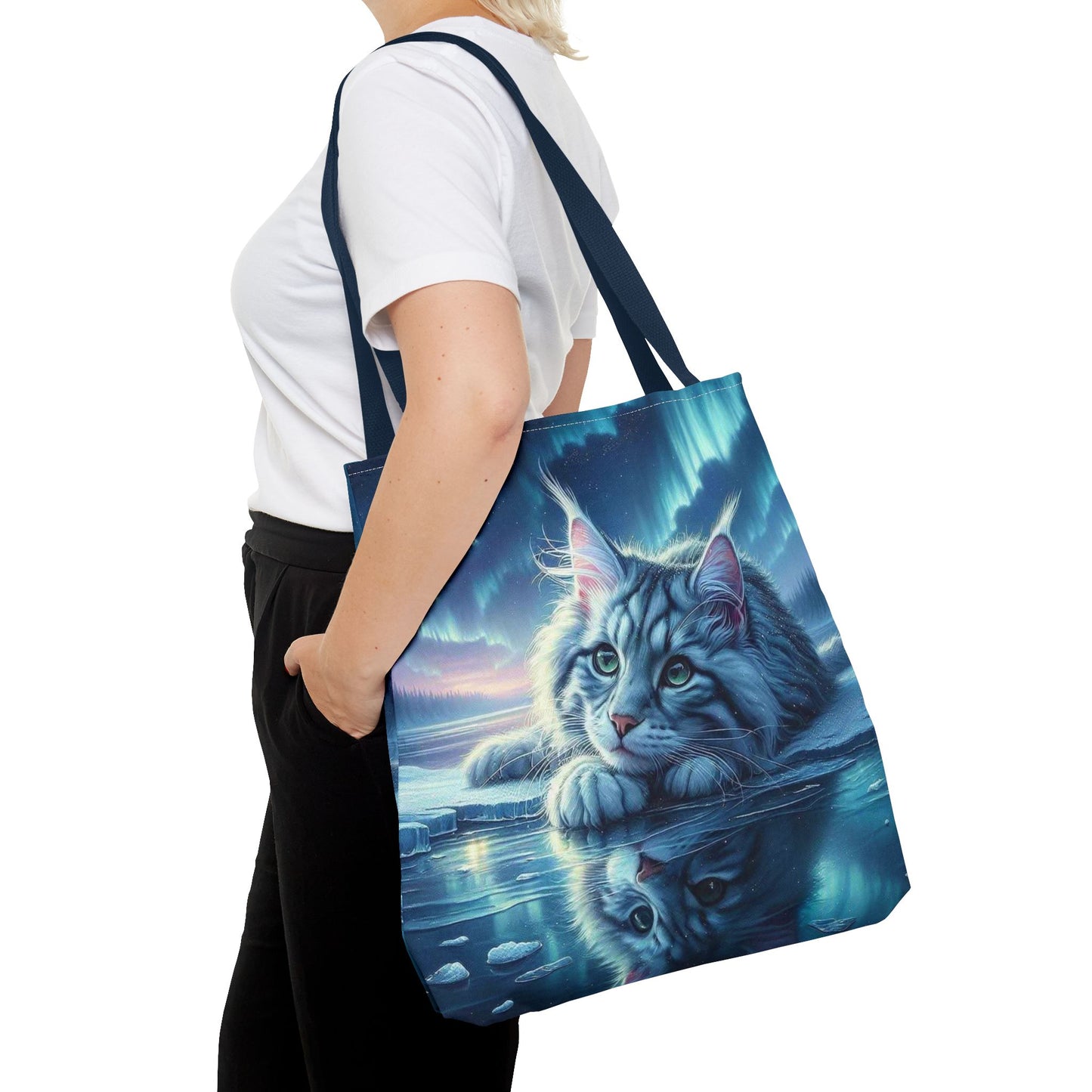 Bolso de mano Majestic Maine Coon Cat: duradero, elegante y reutilizable, ideal para amantes de los gatos, dueños de mascotas, para ir de compras, leer libros y para uso diario.