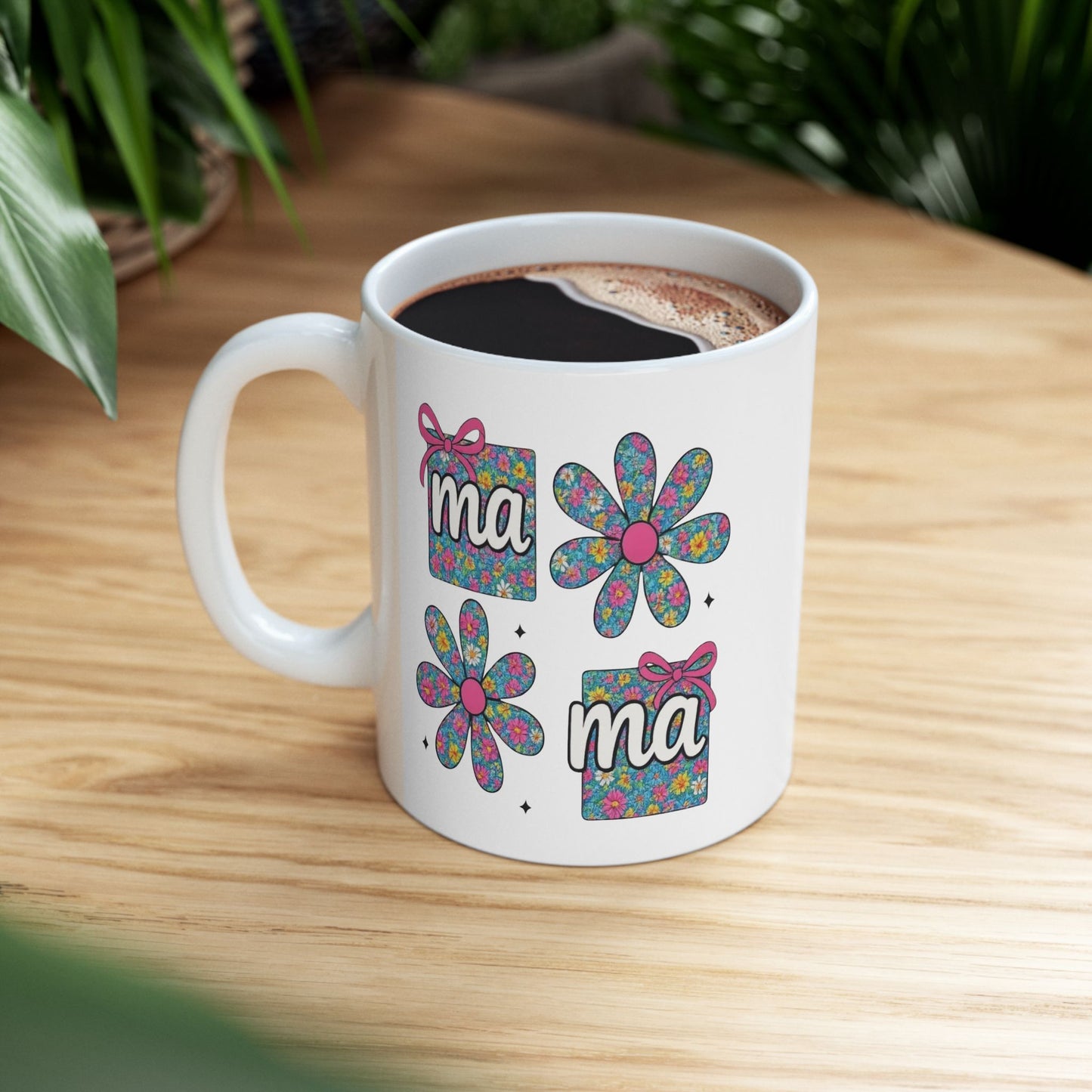 Taza con diseño floral para mamá: celebra a la hermosa mamá en tu vida