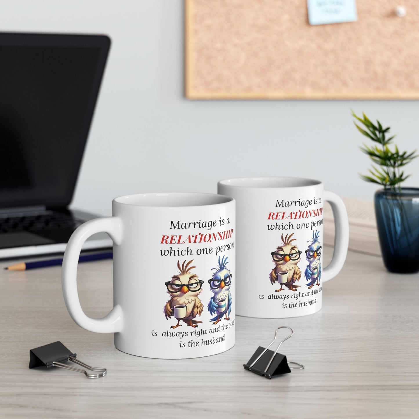 Humor Matrimonial – Taza "Una persona siempre tiene la razón" 🕊️