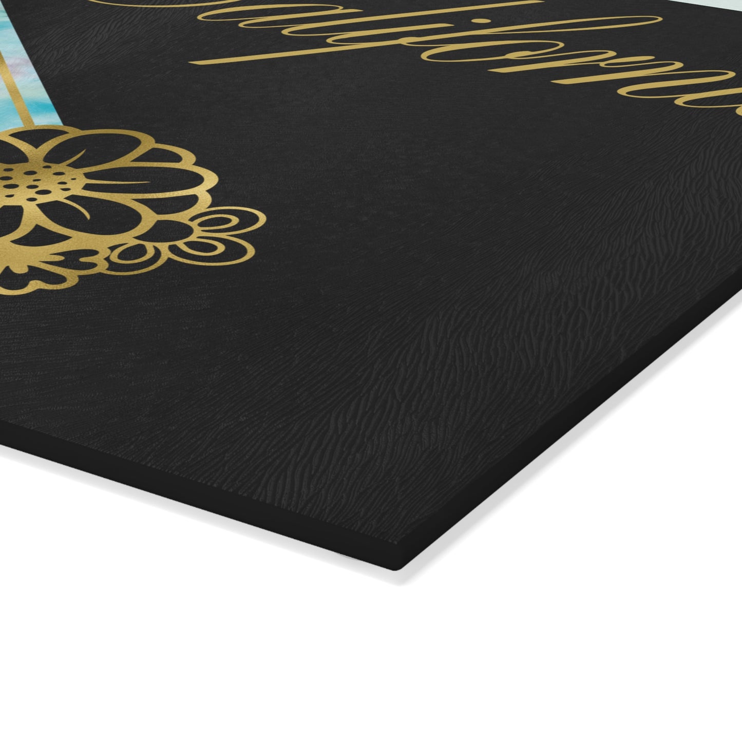 🪷 California Floral State Cutting Board – Watercolor West Coast Elegance for Your Kitchen 🌊