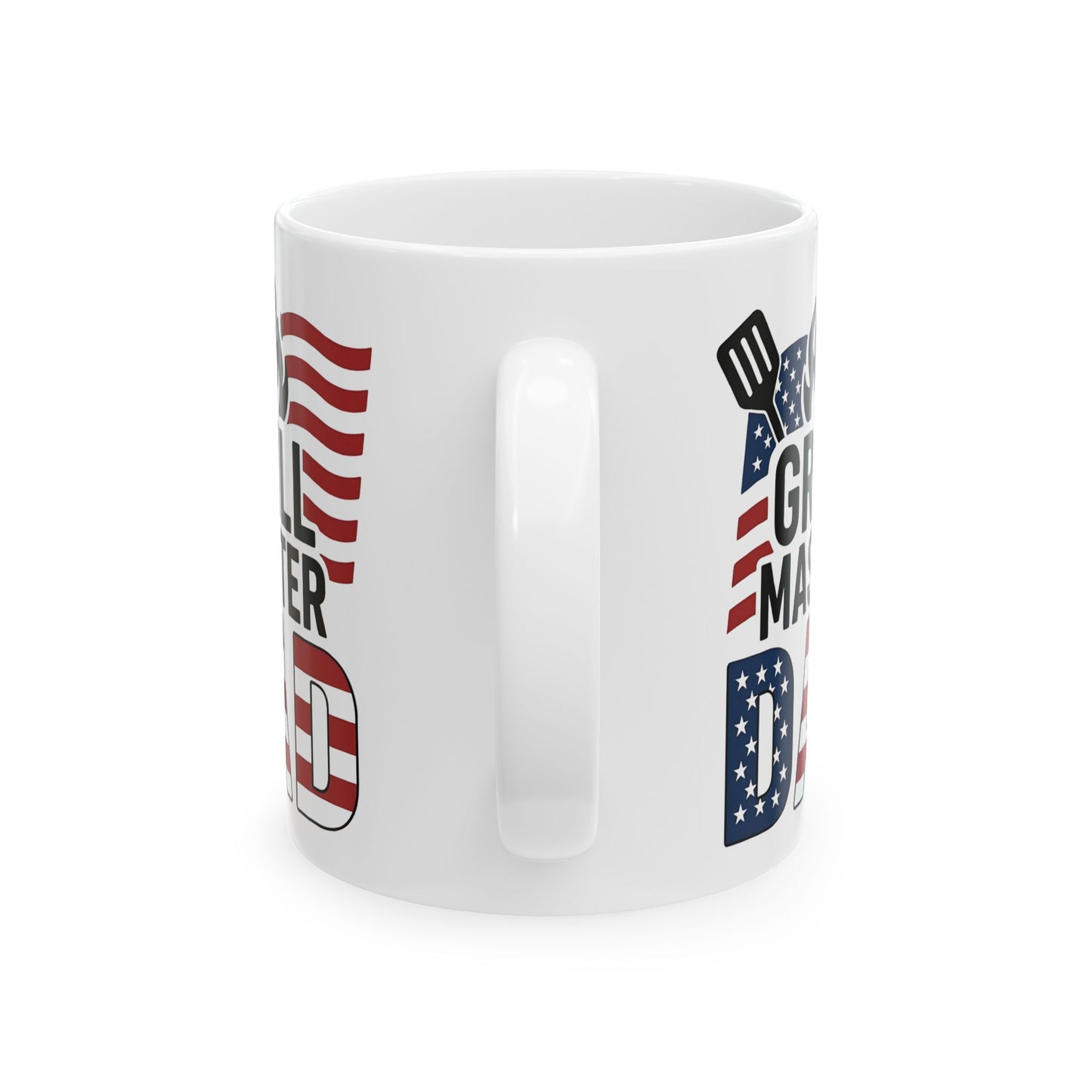 USAš„ Grill Master DAD ā Patriotic American Flag Coffee Mug (11oz & 15oz)