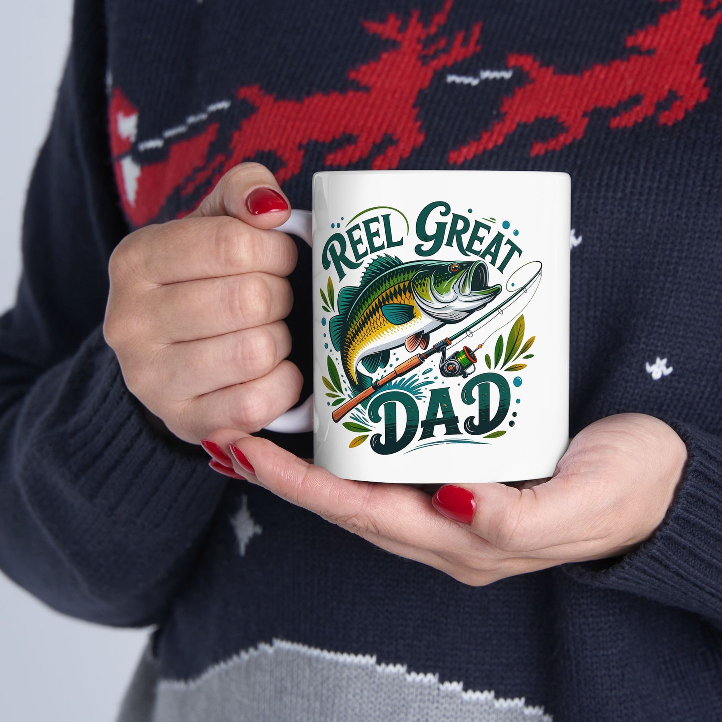 š£ āREEL GREAT DADā ā Fishing Mug for Fatherās Day, Birthday, or Just Because šš