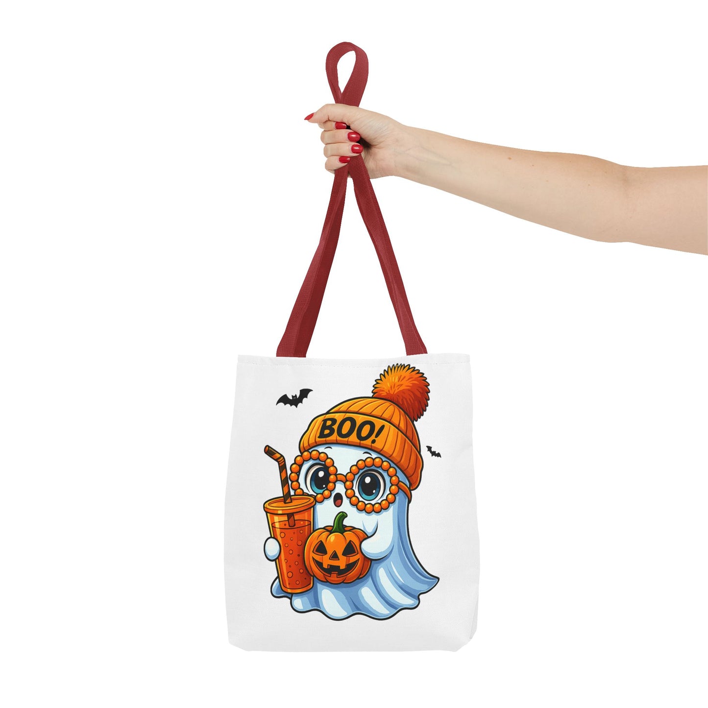 ๐ป Boo-tiful Ghost Tote Bag โ Spooky Cute Halloween Vibes ๐๐