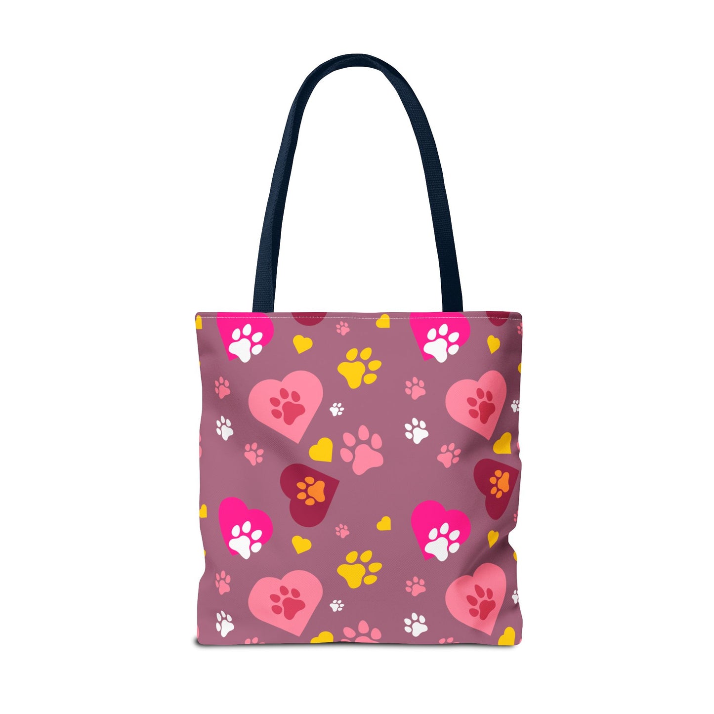 ¡Demuestra tu amor por tus peludos amigos con este clásico bolso de mano con estampado de patas! 🐾