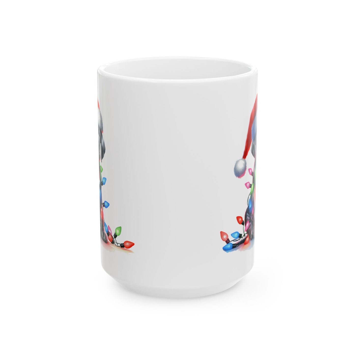🎄 Great Dane Christmas Lights Mug – Festive Pup Charm in Every Sip 🎄
