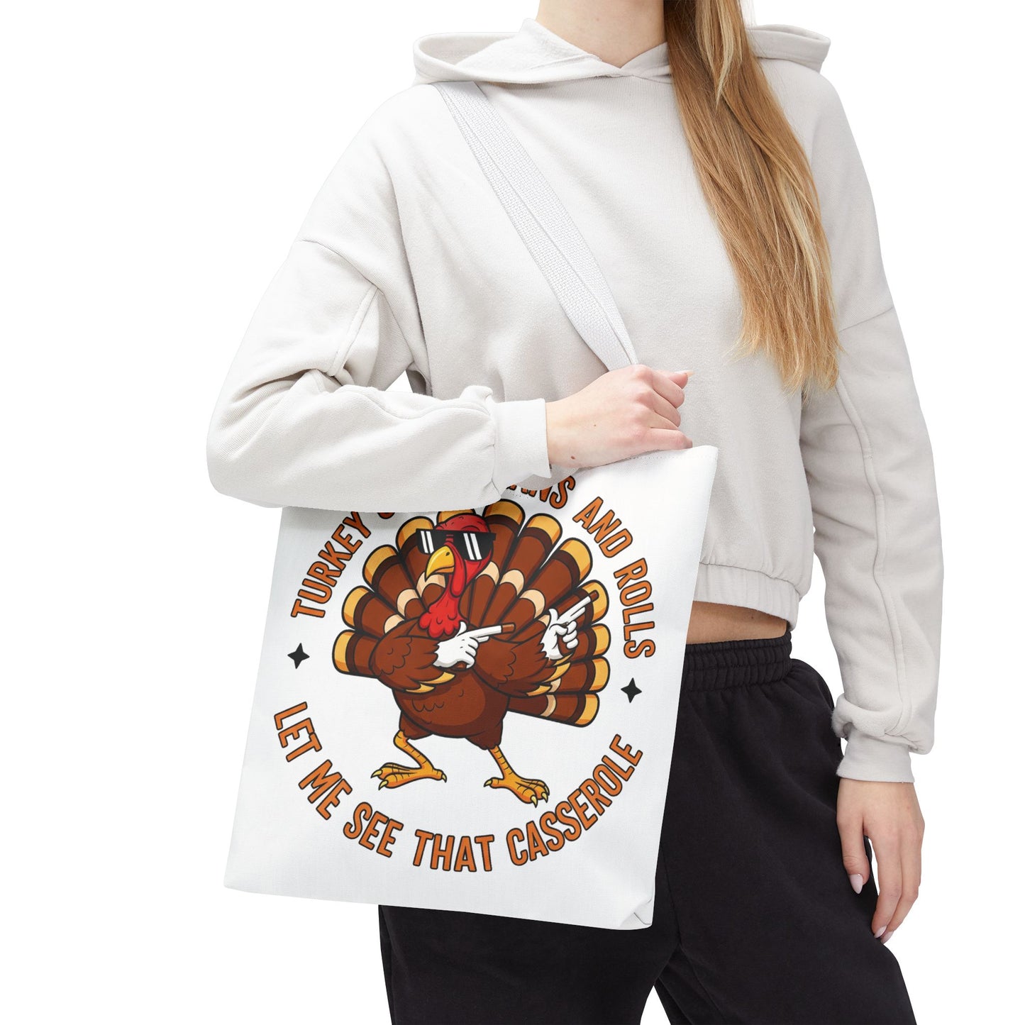 🦃 Thanksgiving Turkey Tote Bag – Let Me See That Casserole Style 🍠🎶