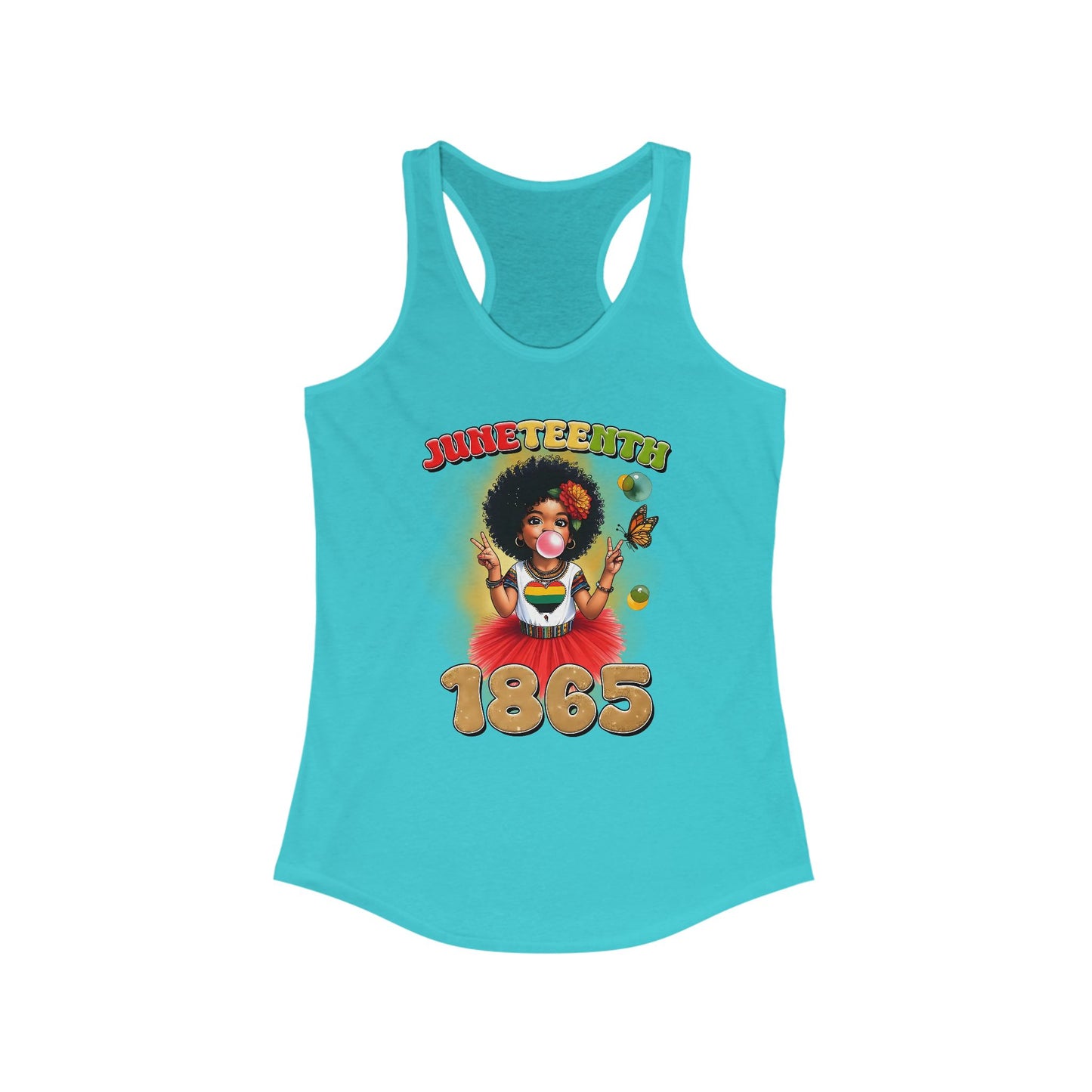 ✊🏽 Juneteenth 1865 – Camiseta sin mangas con espalda deportiva en homenaje a la libertad juvenil