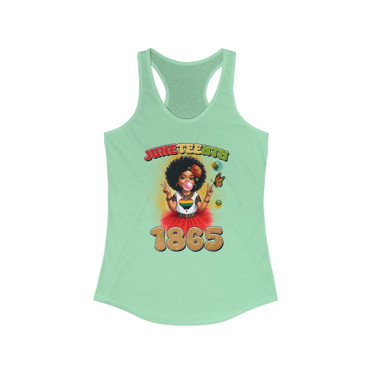 ✊🏽 Juneteenth 1865 – Camiseta sin mangas con espalda deportiva en homenaje a la libertad juvenil