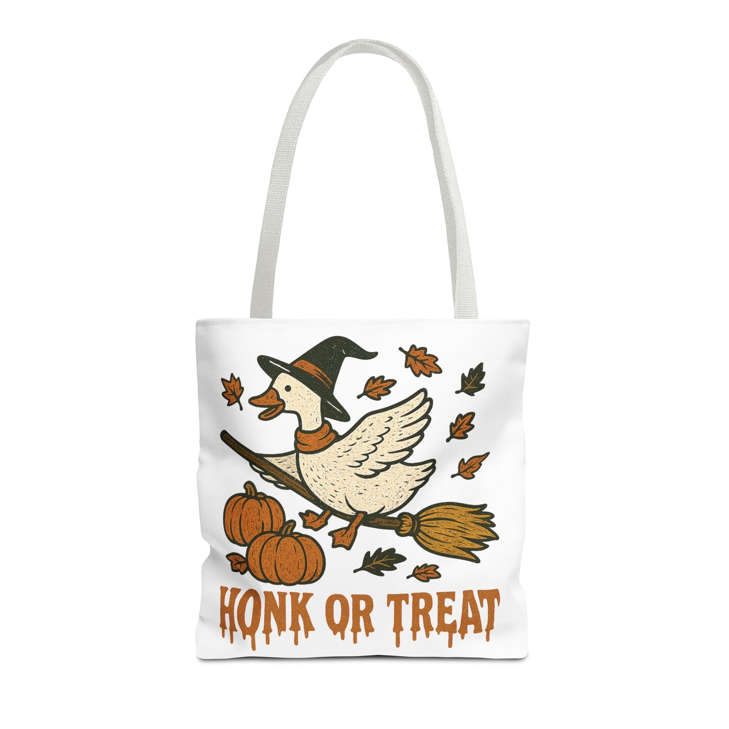 ๐ช Honk or Treat Goose Halloween Tote Bag โ Witchy Whimsy for Spooky Season ๐๐