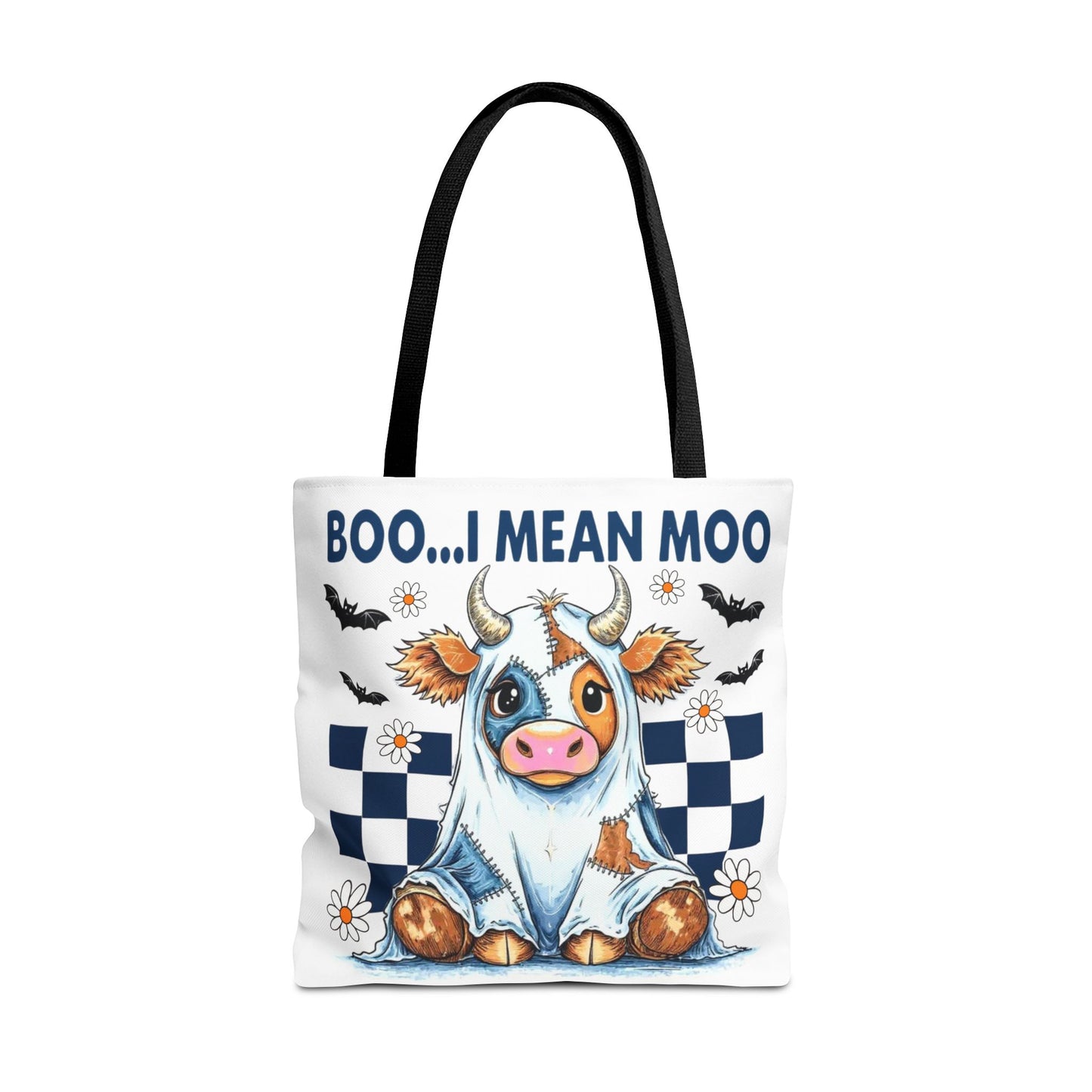 ๐ฎ Boo... I Mean Moo Cow Halloween Tote Bag โ Spooky Cute Farmhouse Fun ๐ป๐