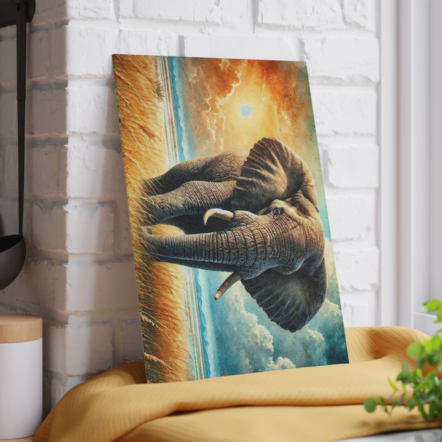 Tabla de cortar de vidrio con forma de elefante, regalo de boda, decoración de cocina única, decoración de cocina con forma de elefante, regalo de fin de vida, regalo para amantes de los elefantes, personalizado