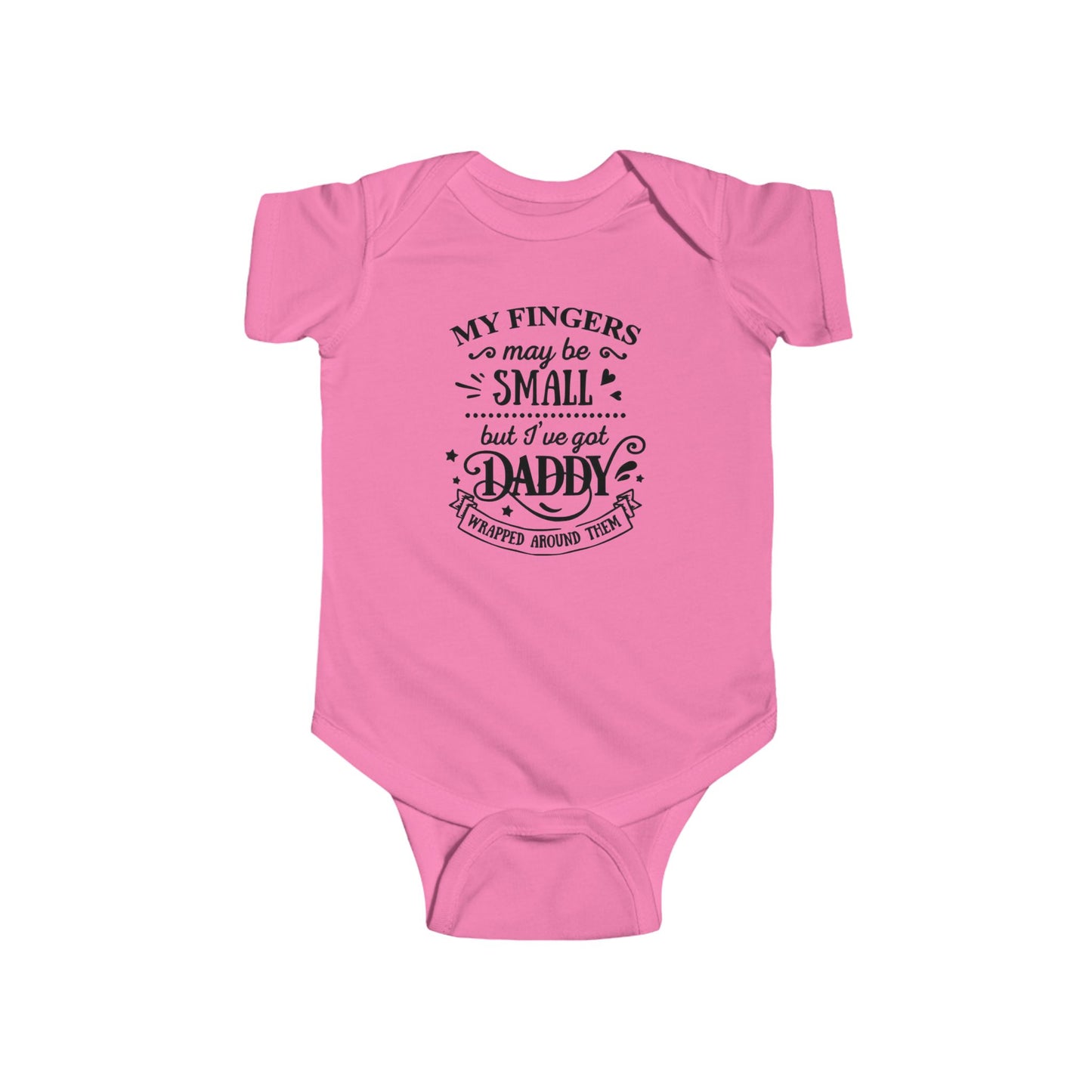 Body de bebé "Papá envuelto en mi dedo" | Mono de bebé adorable para papá | Versión orgánica disponible