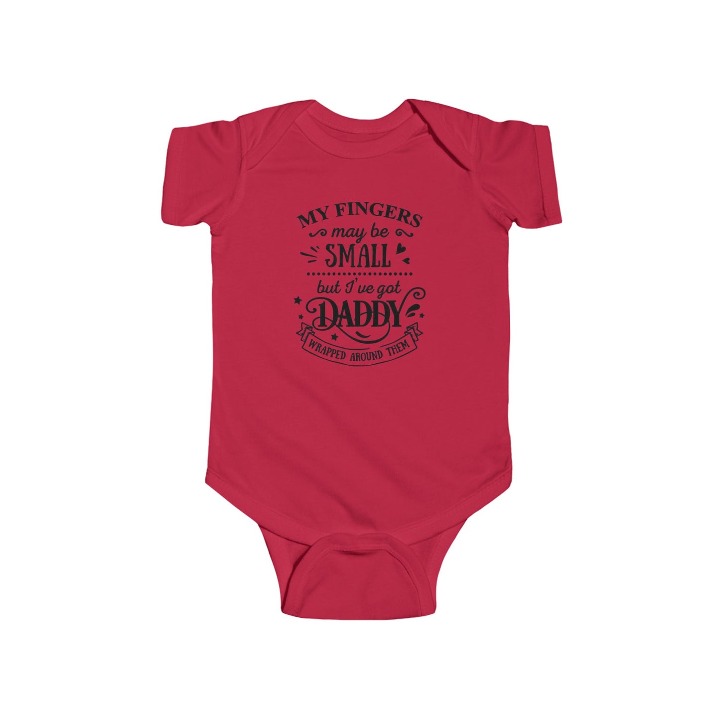 Body de bebé "Papá envuelto en mi dedo" | Mono de bebé adorable para papá | Versión orgánica disponible