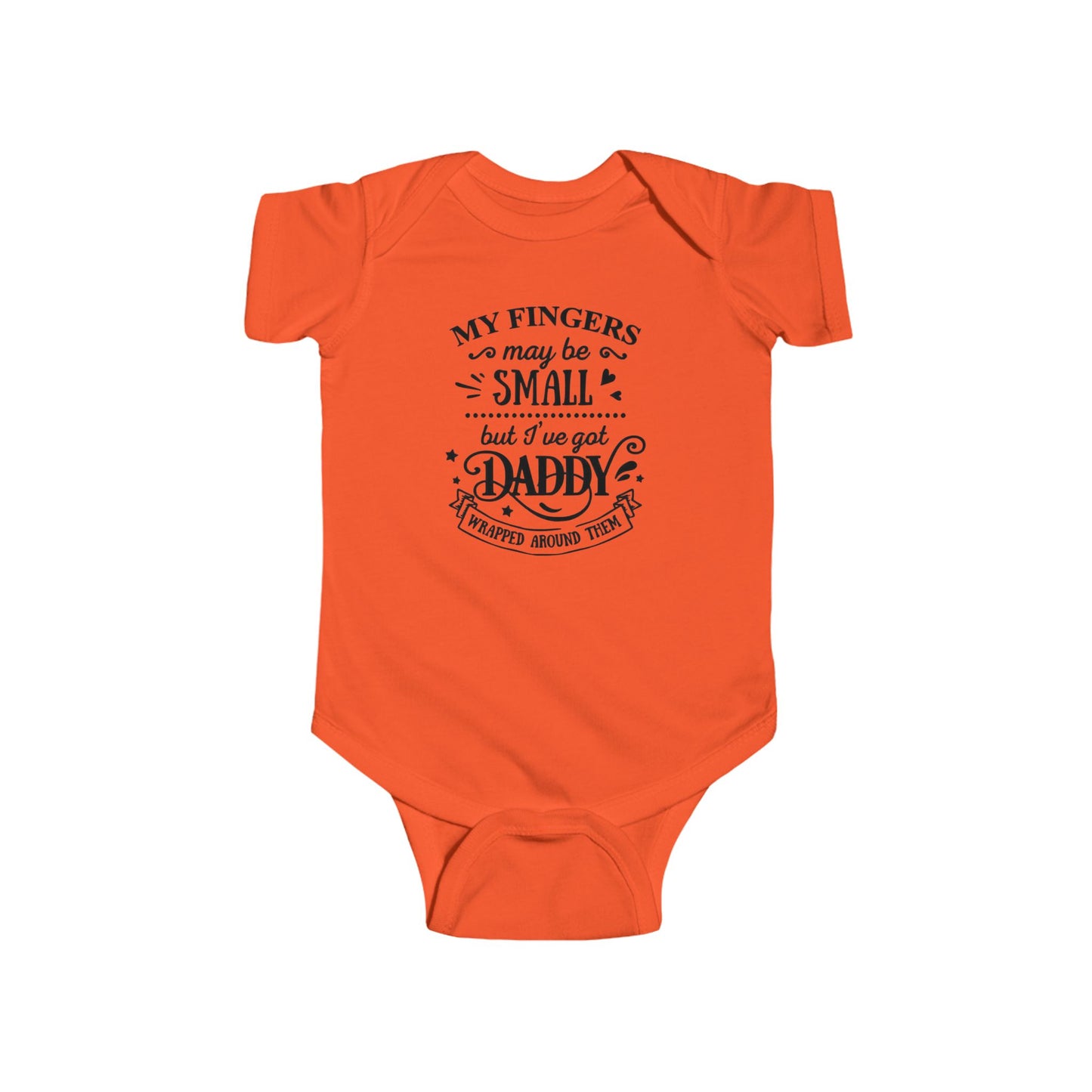 Body de bebé "Papá envuelto en mi dedo" | Mono de bebé adorable para papá | Versión orgánica disponible